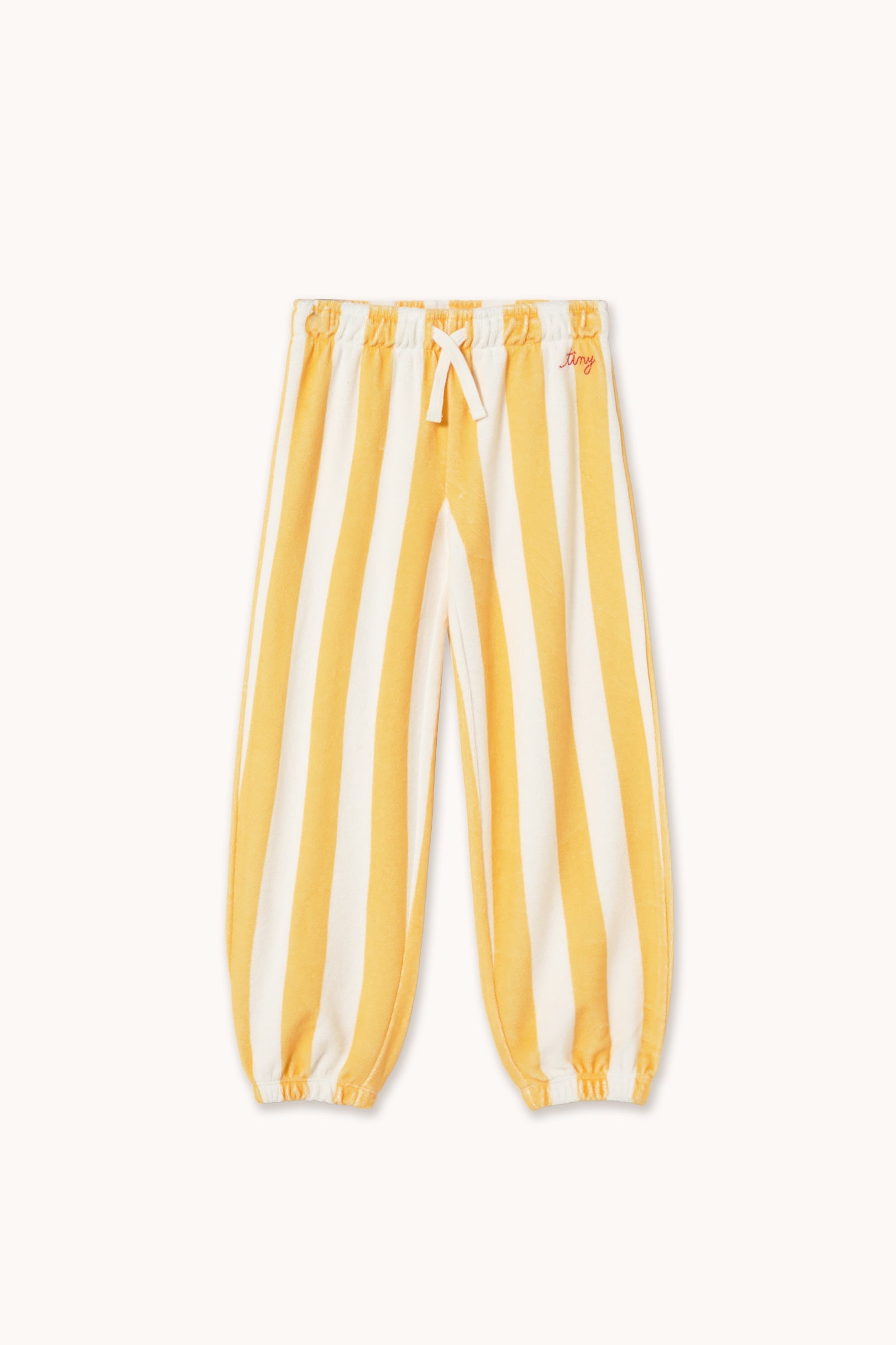 YELLOW STRIPES TOWEL SWEATPANT