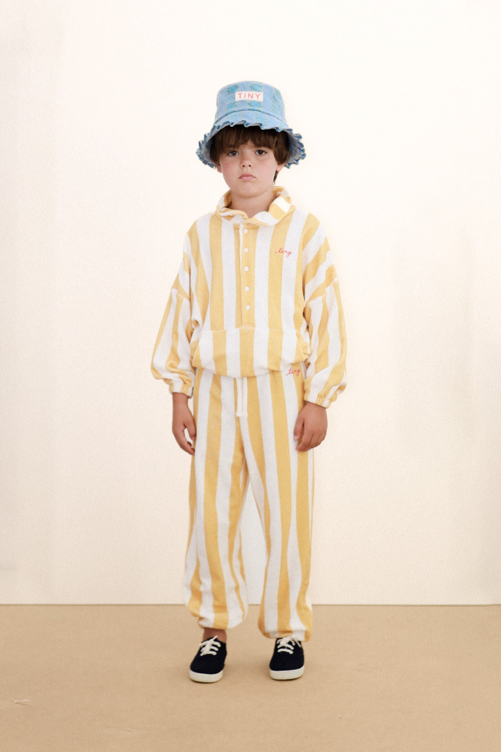 YELLOW STRIPES TOWEL SWEATPANT