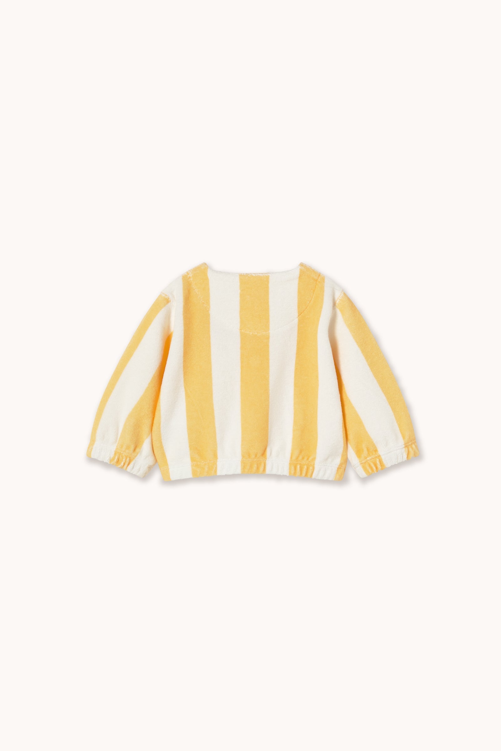 YELLOW STRIPES TOWEL BABY JACKET