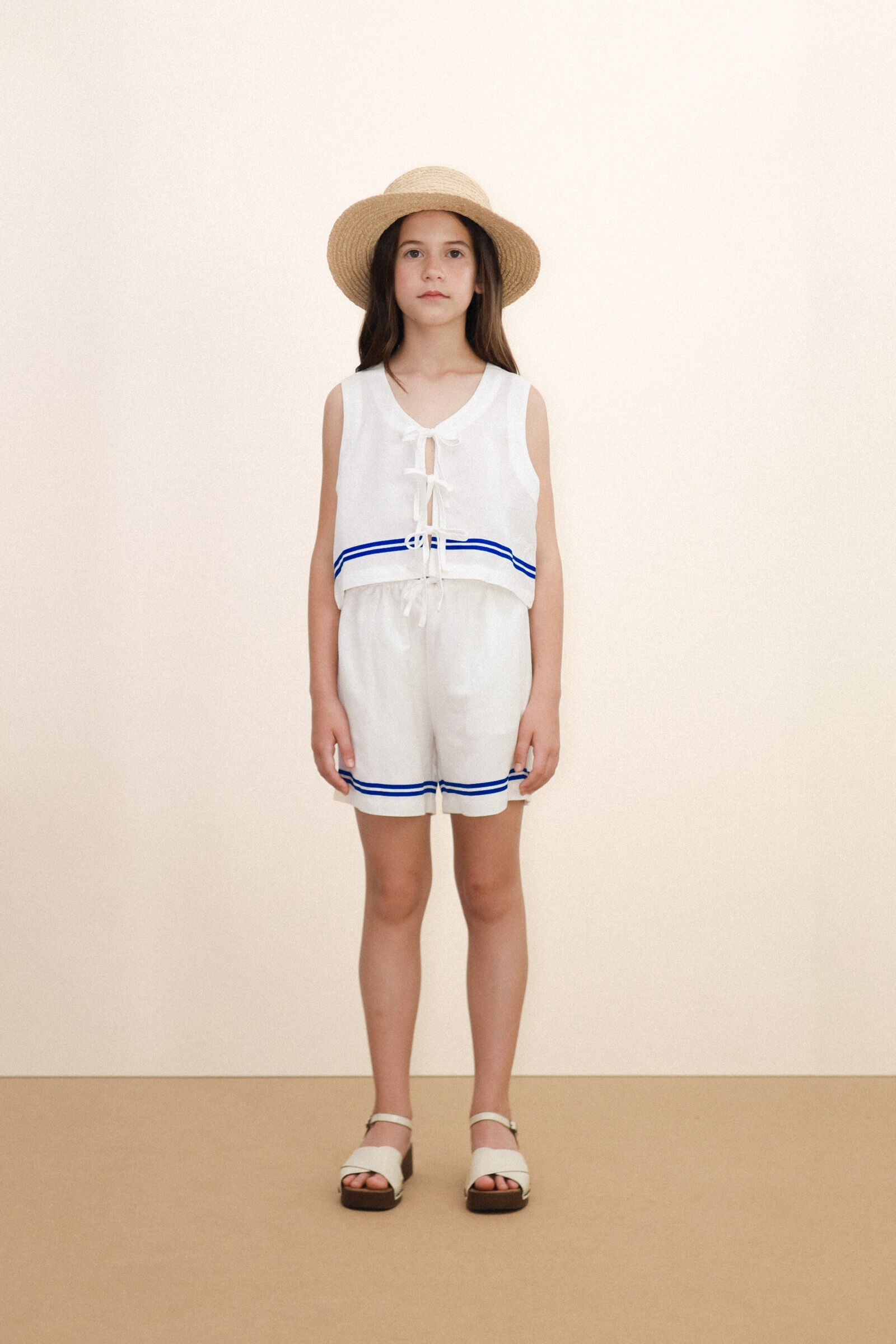 STRIPES WOVEN SHORTS