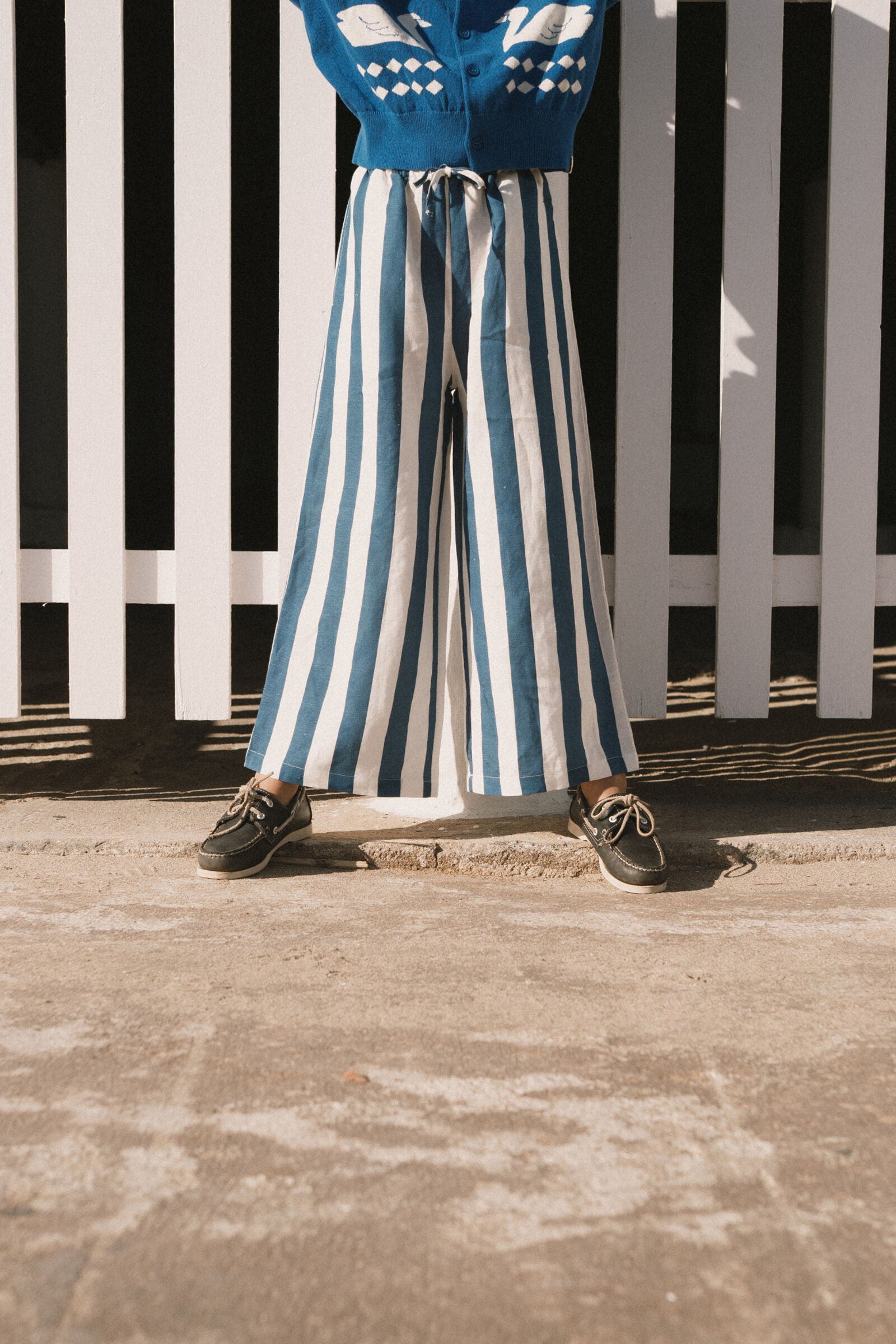 LIGHT NAVY STRIPES PANT