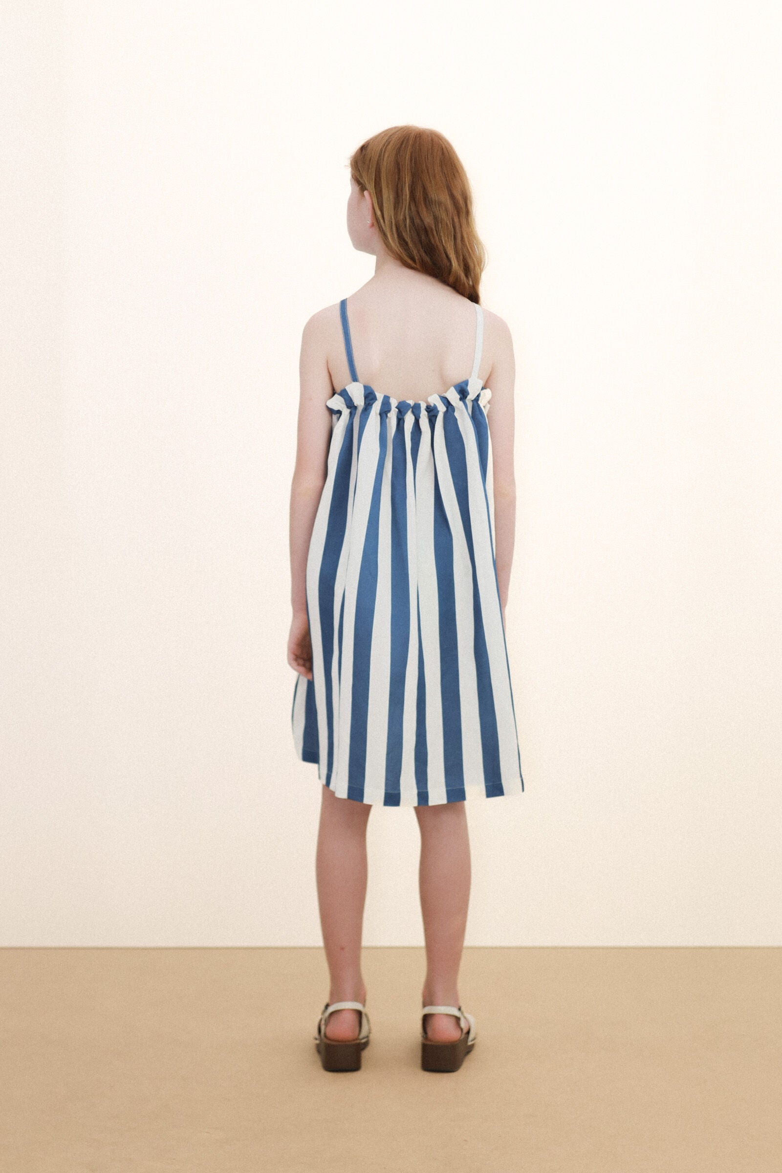 LIGHT NAVY STRIPES DRESS
