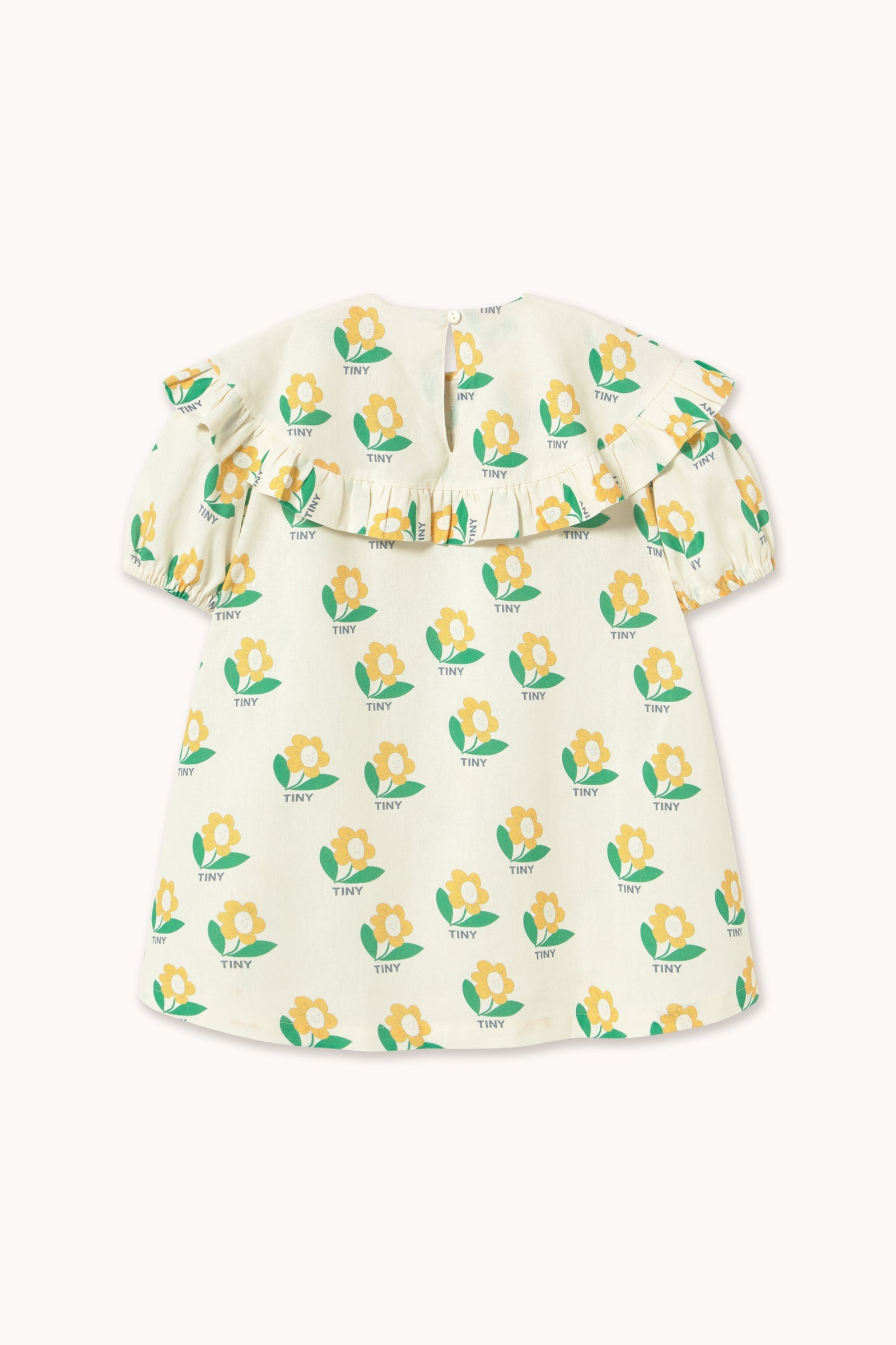 TINY FLOWER LINEN DRESS