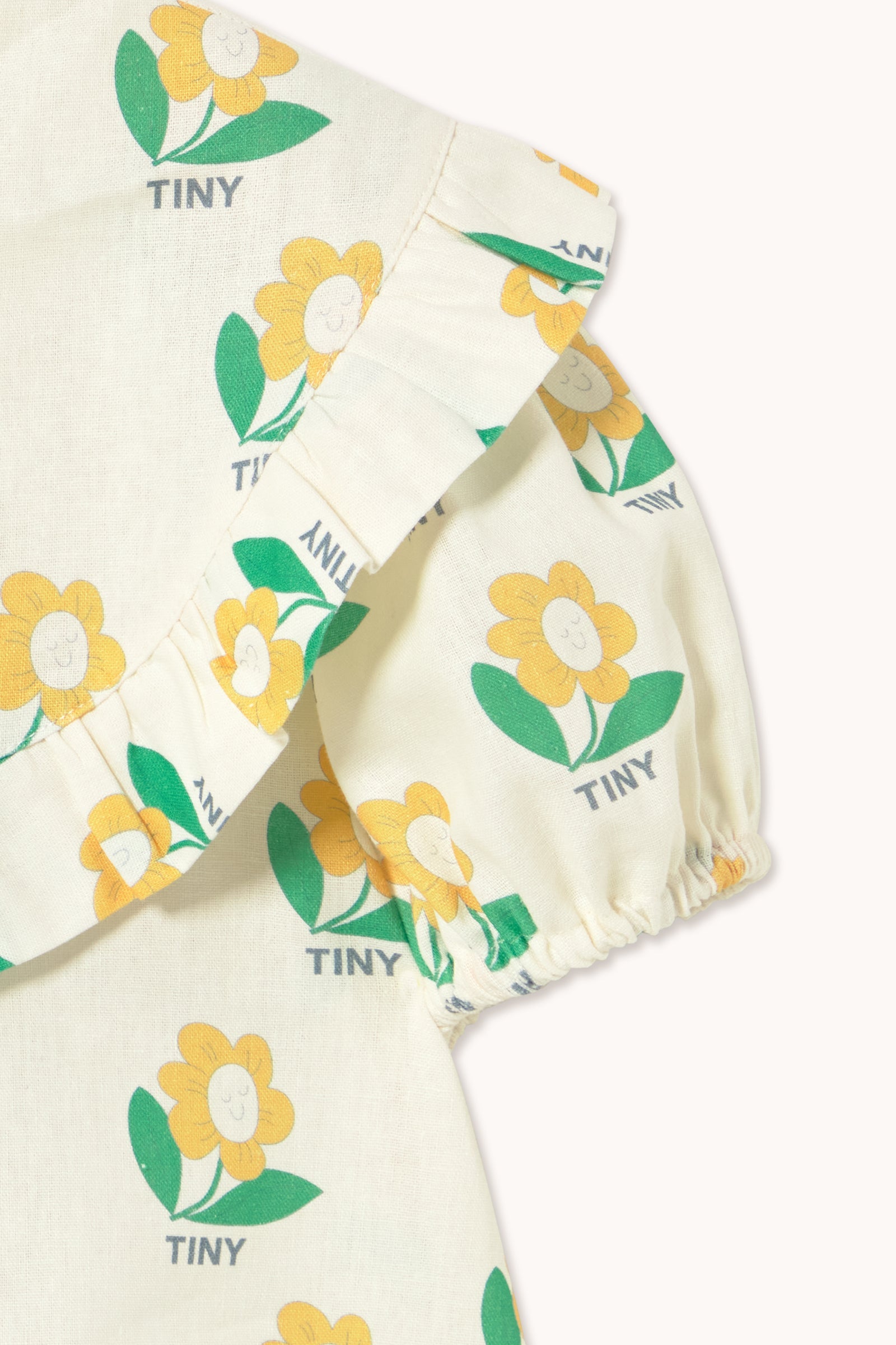 TINY FLOWER LINEN DRESS