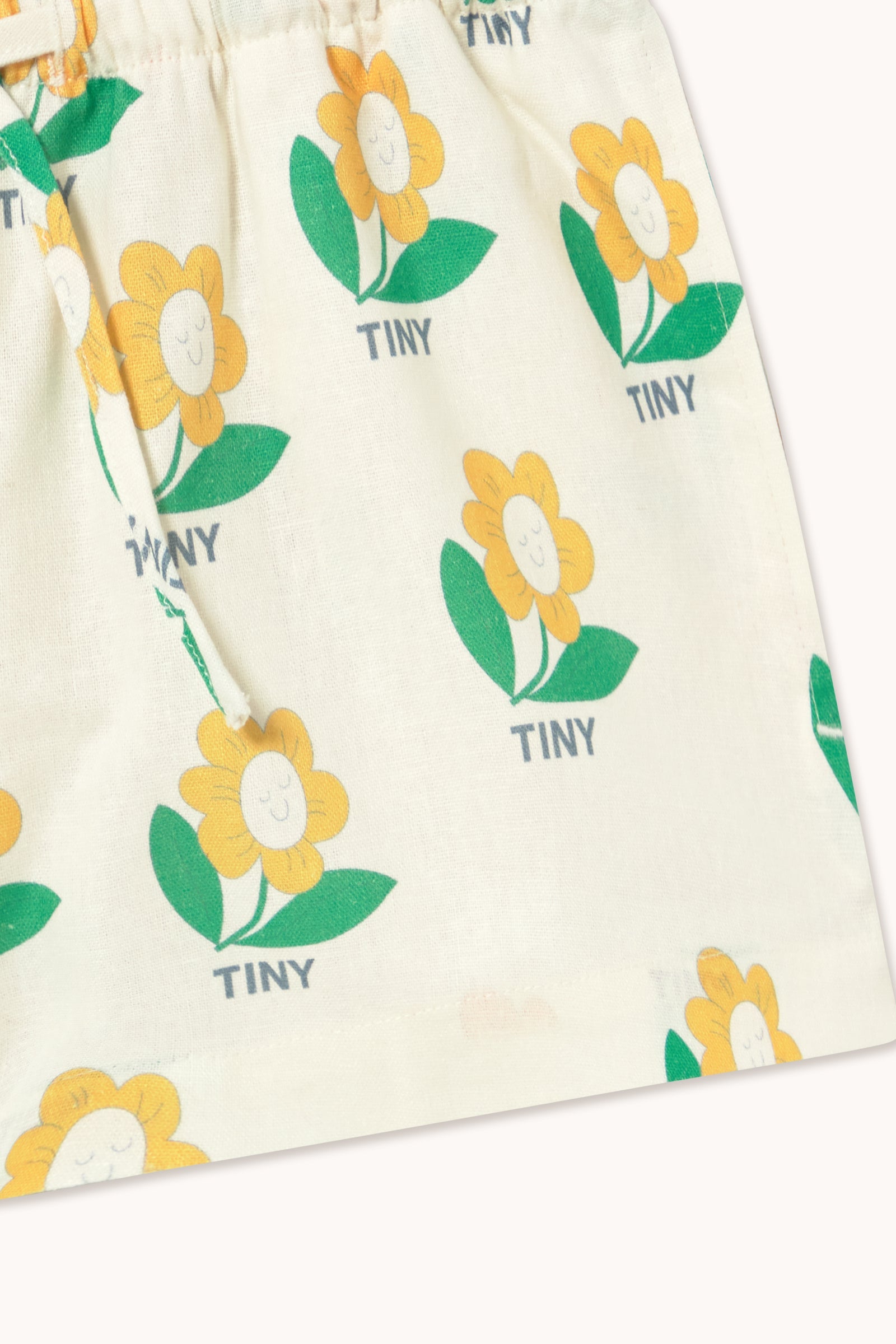 TINY FLOWER LINEN SHORT