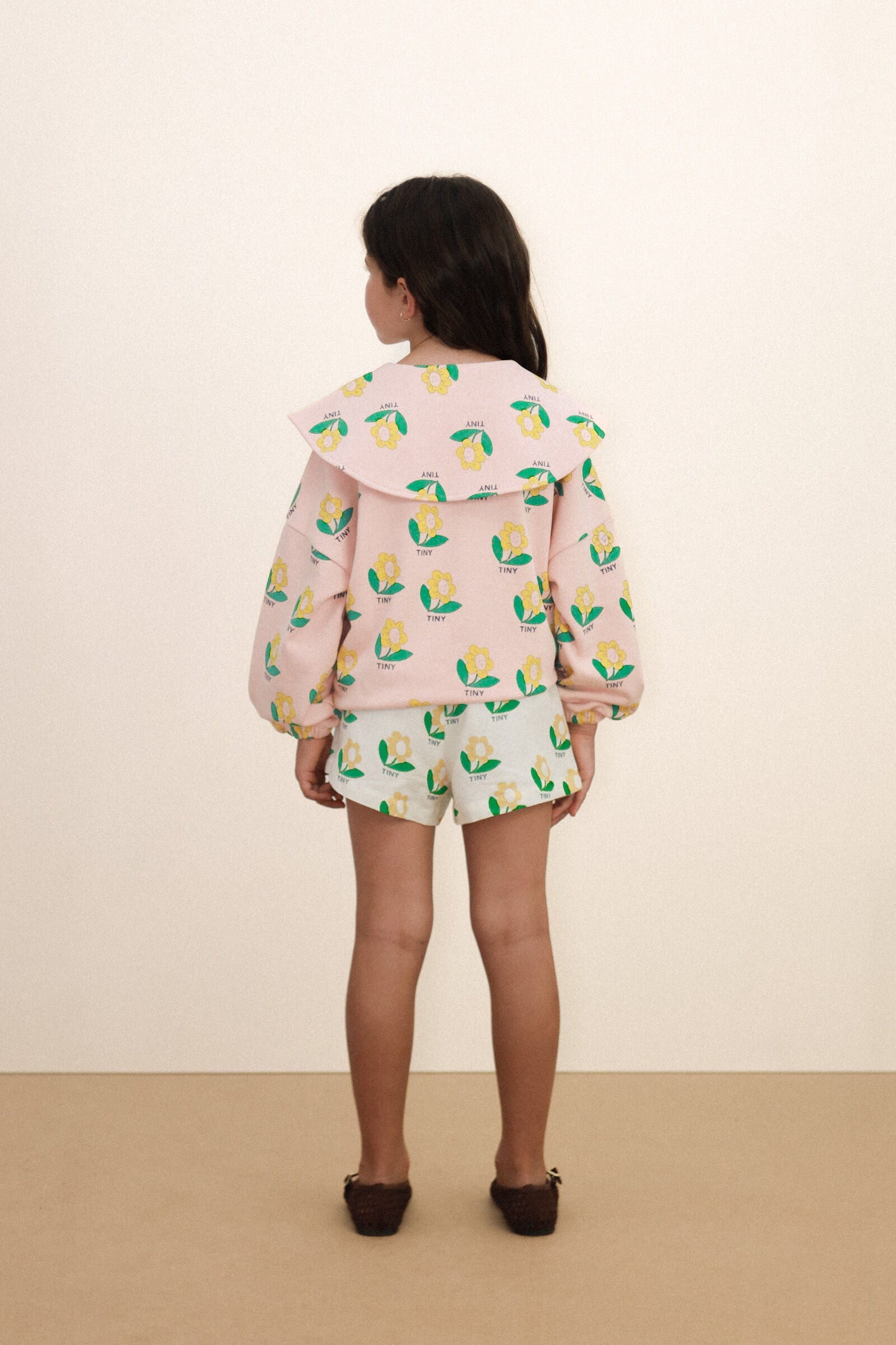TINY FLOWER LINEN SHORT