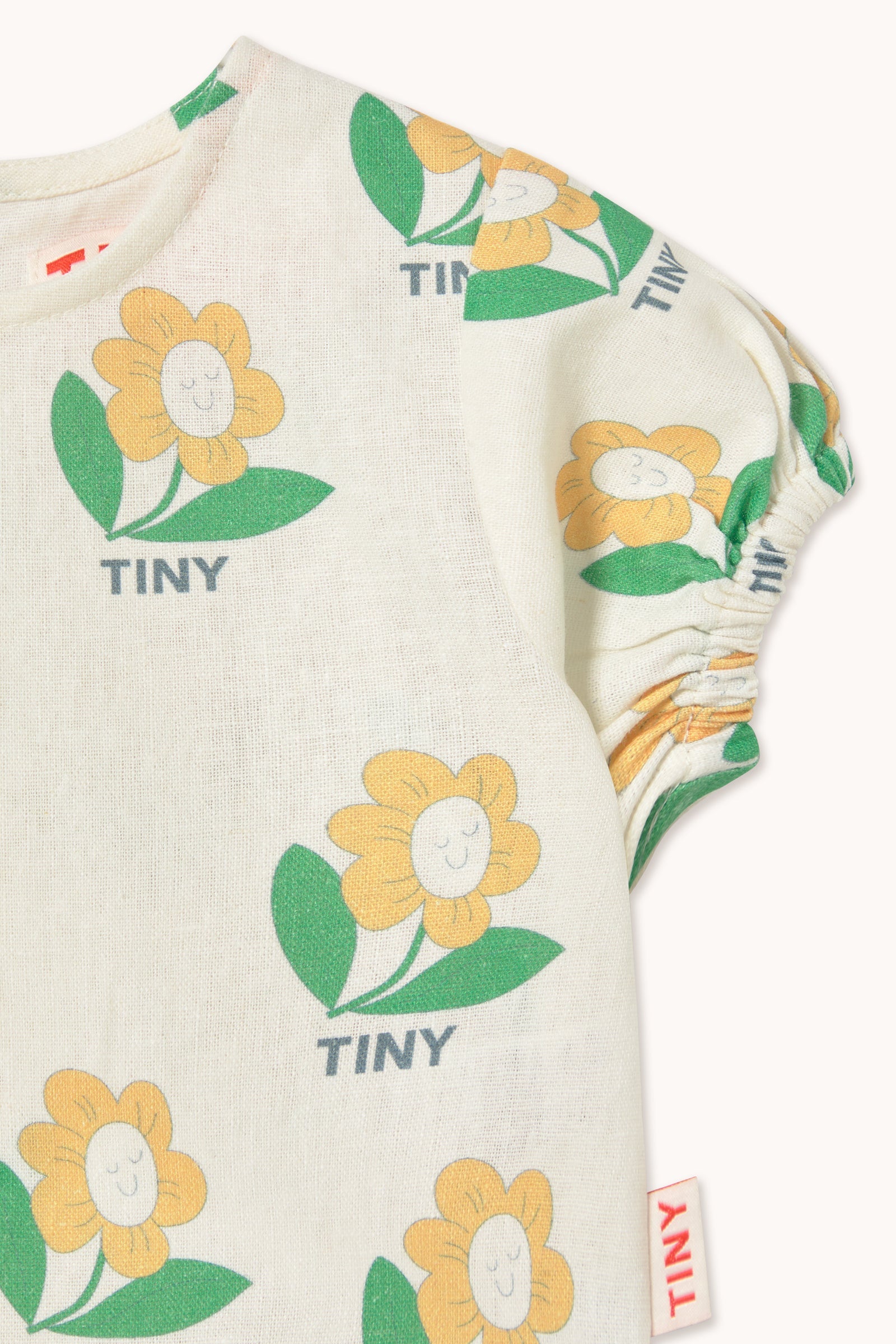 TINY FLOWER LINEN BABY SHIRT