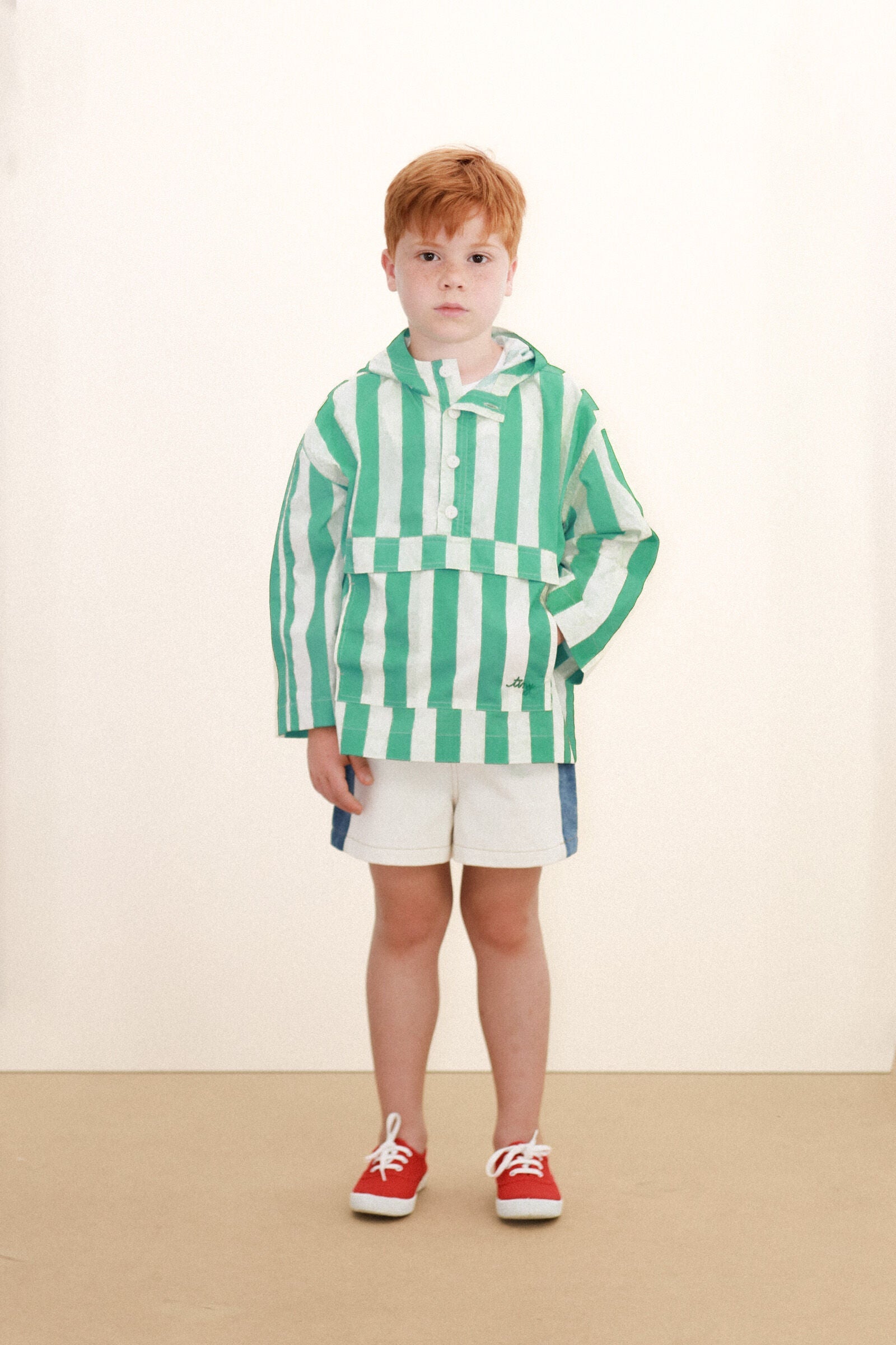EMERALD STRIPES LIGHT JACKET