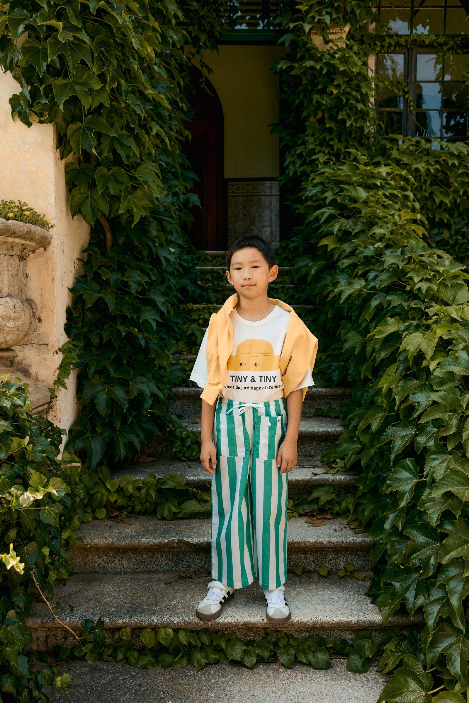 EMERALD STRIPES POCKETS PANT