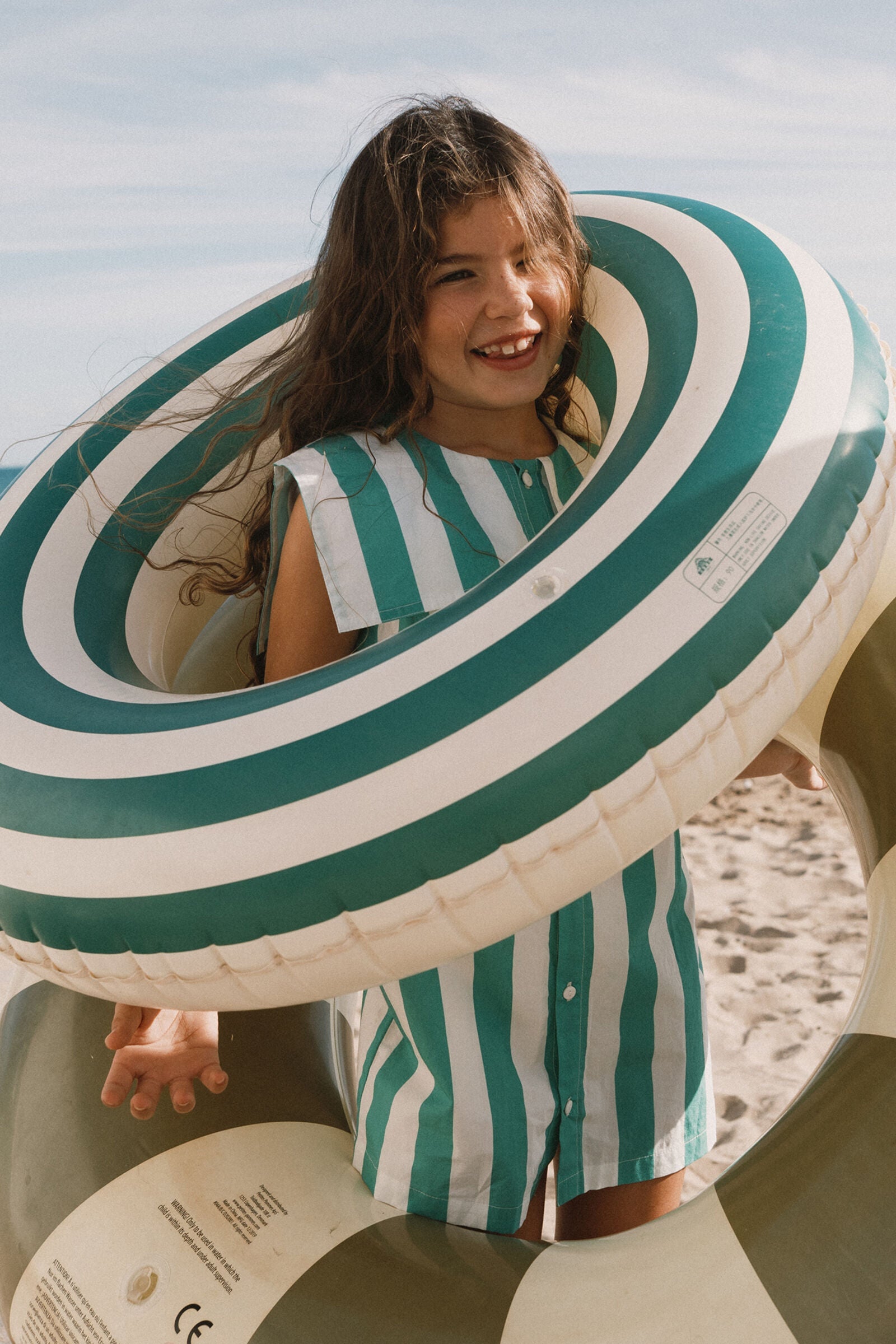EMERALD STRIPES DRESS