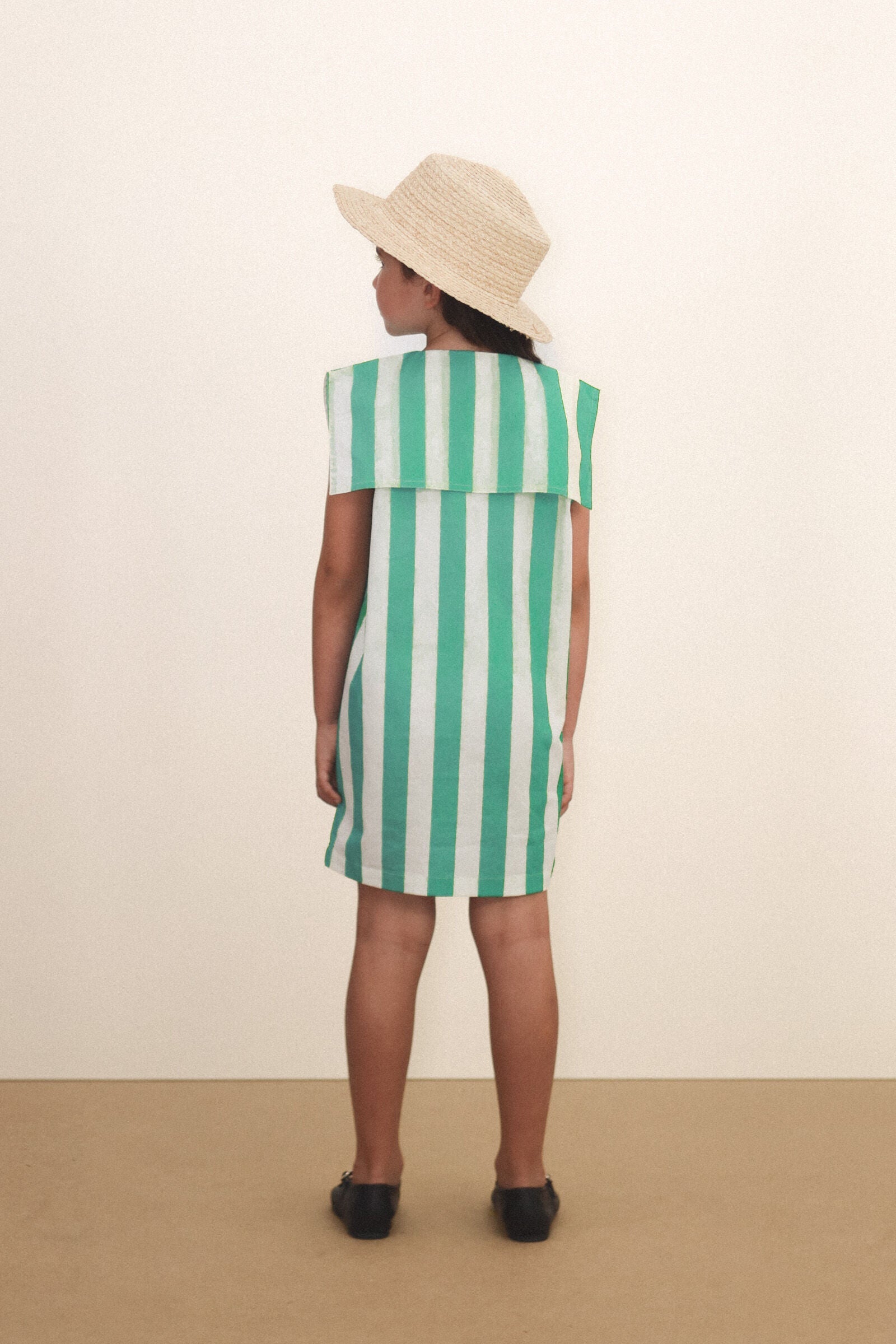 EMERALD STRIPES DRESS