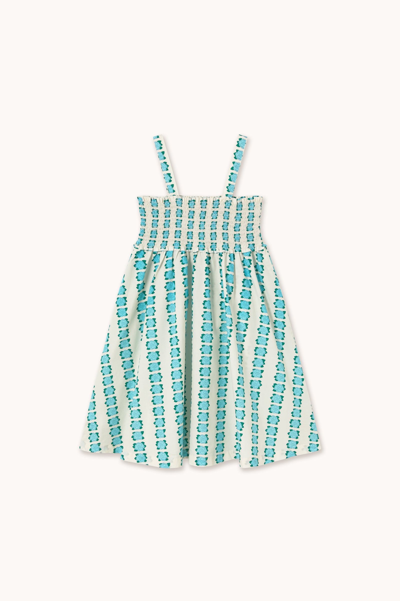 BLUE FLOWERS STRAP DRESS