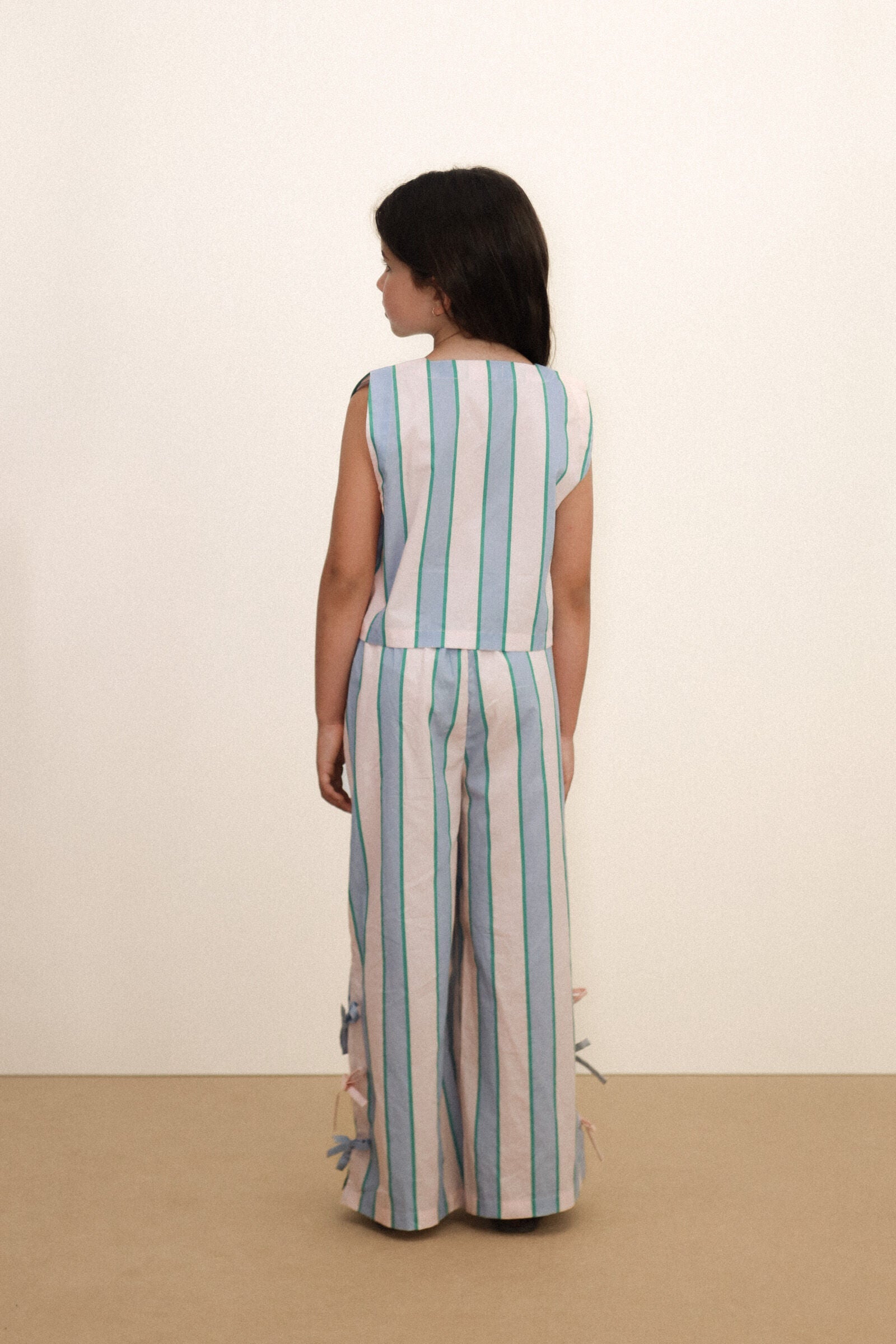 RETRO STRIPES BOWS VEST
