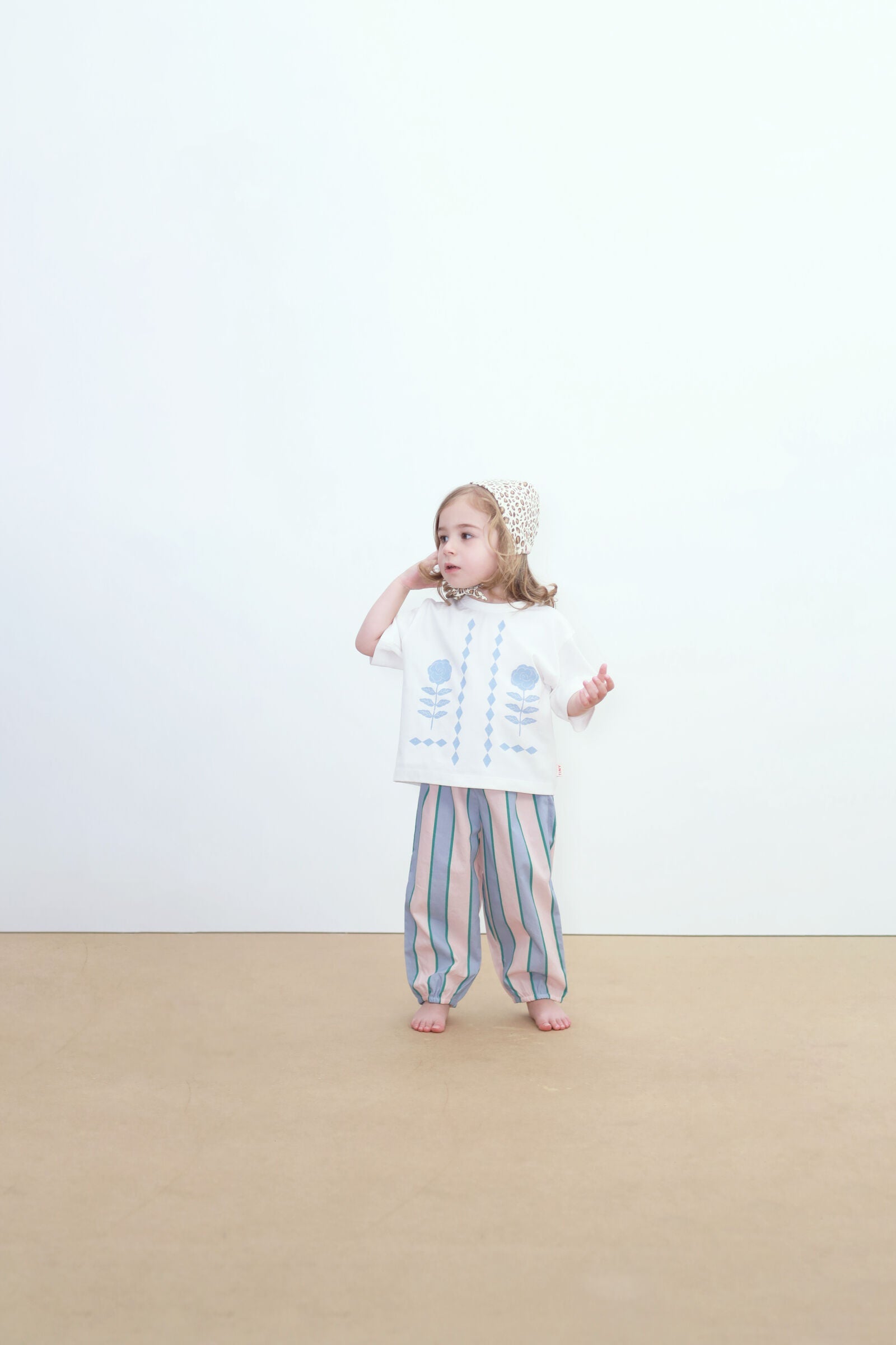 RETRO STRIPES POPLIN BABY PANT