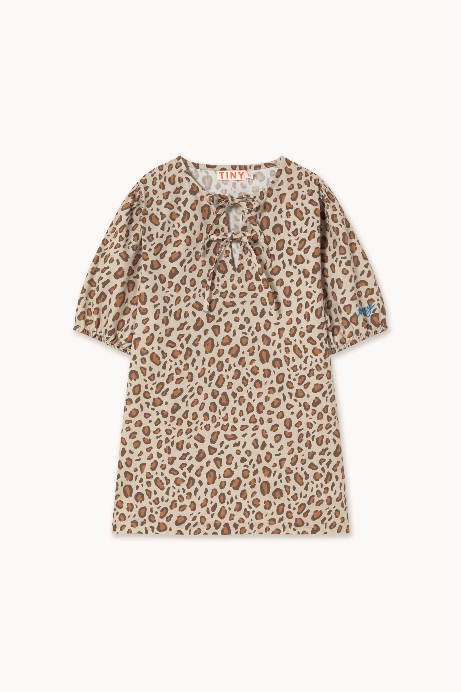 ANIMAL PRINT BOWS DRESS