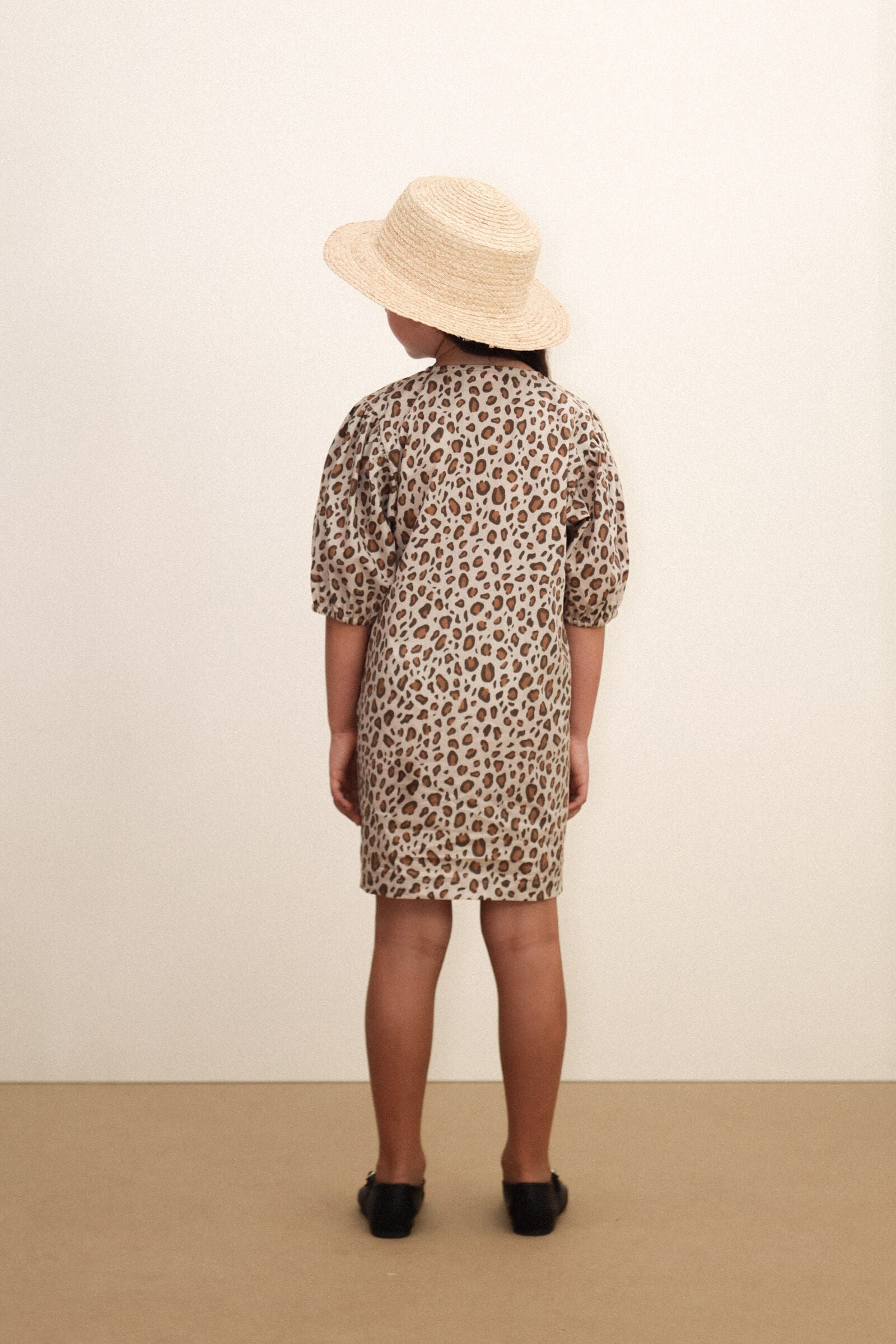ANIMAL PRINT BOWS DRESS