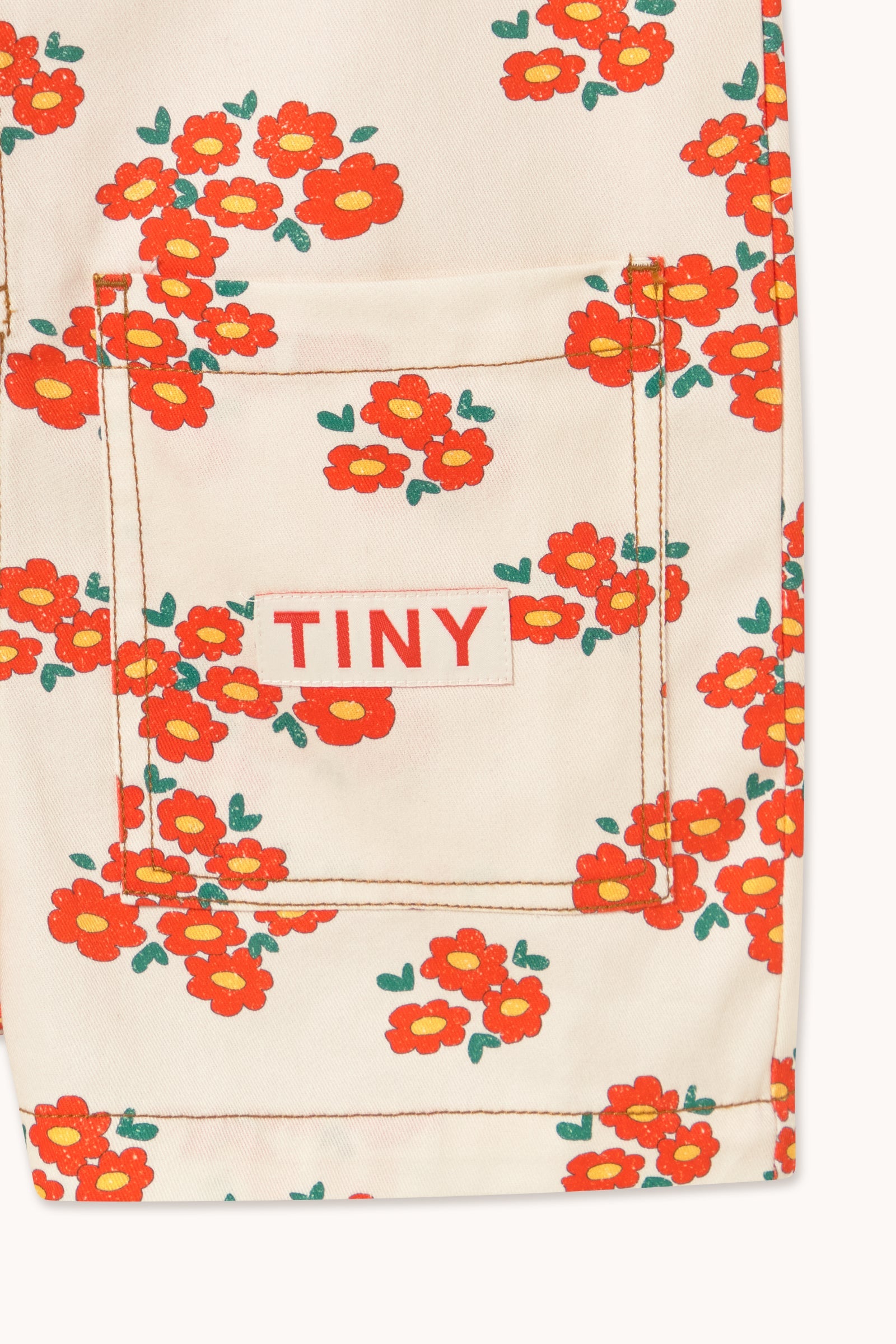 BLOSSOMS TWILL SHORT ONE-PIECE