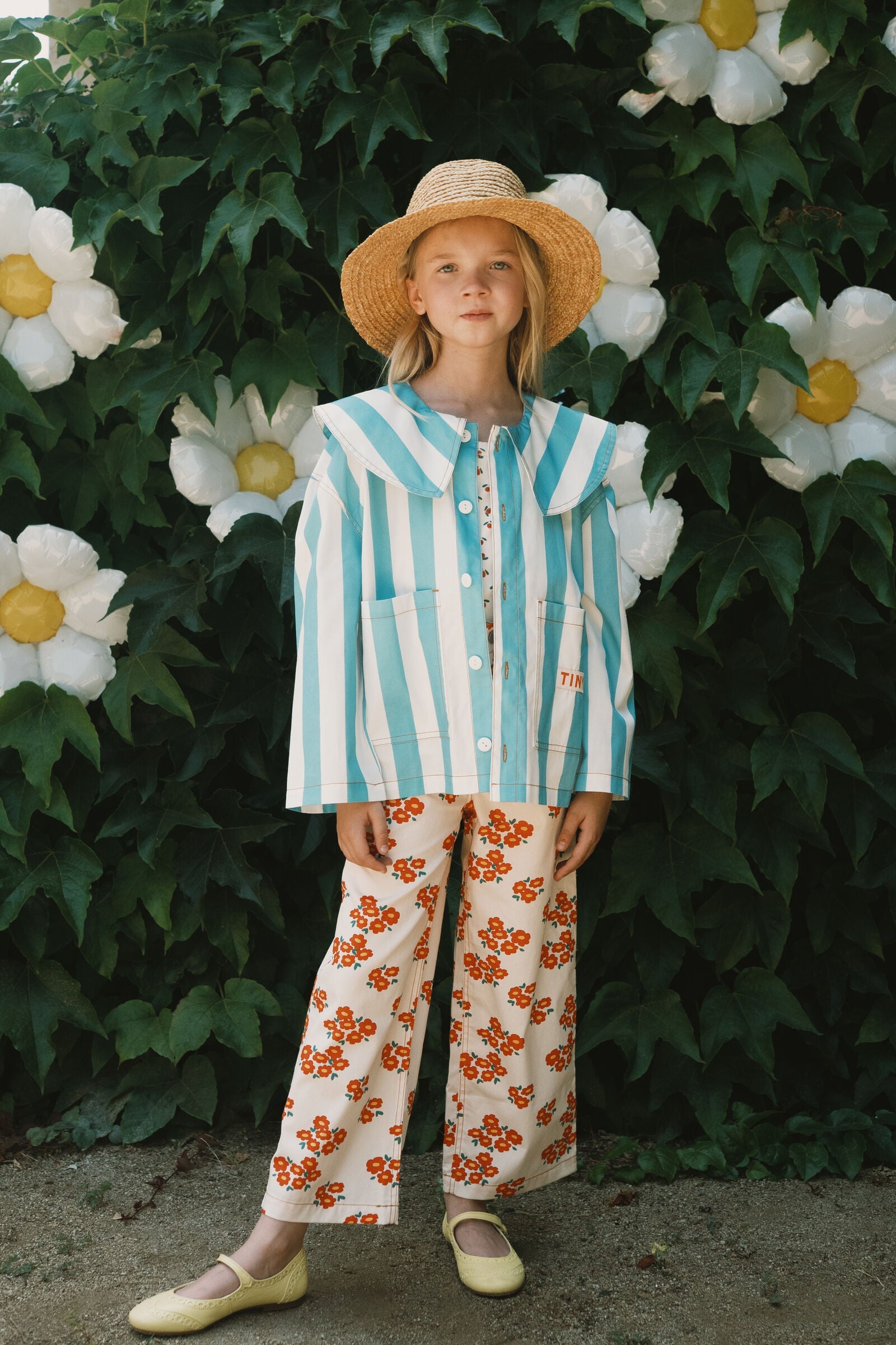 BLOSSOMS TWILL JEANS