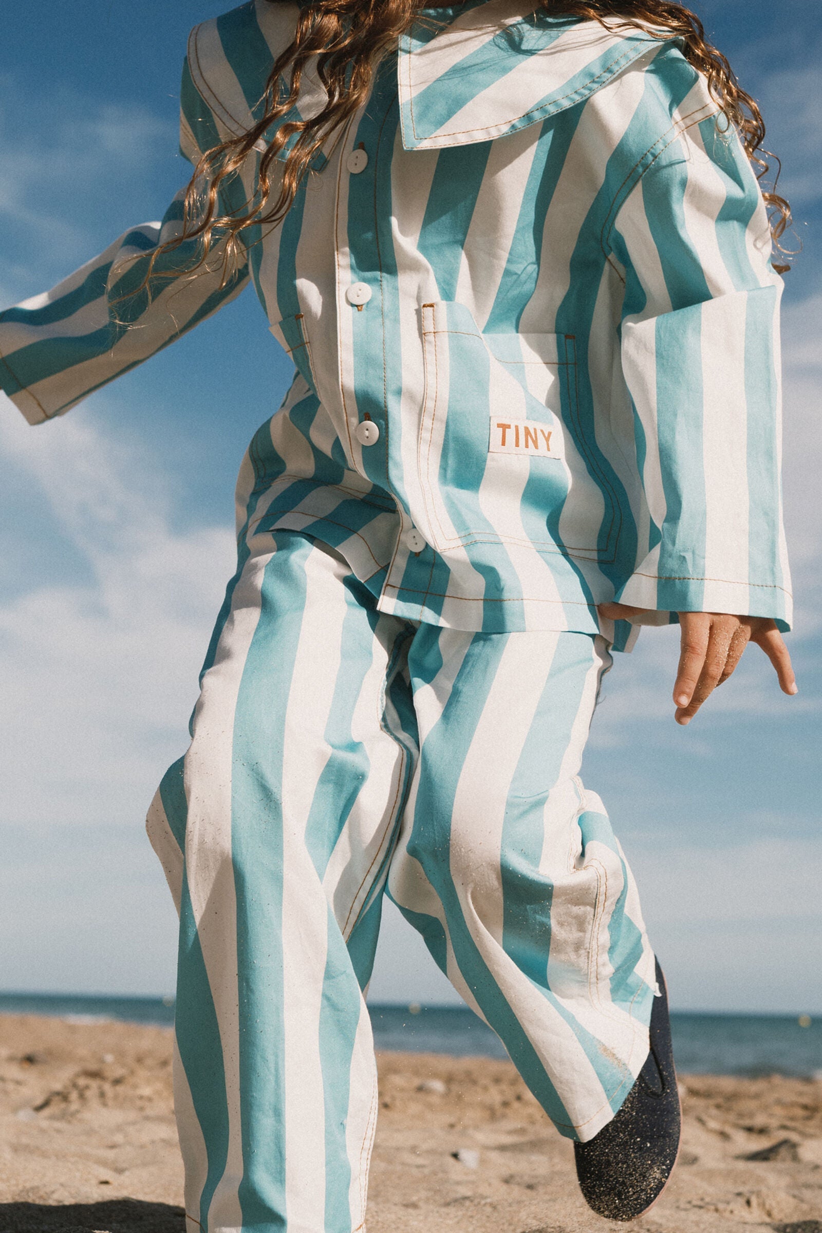 STRIPES TWILL JEANS