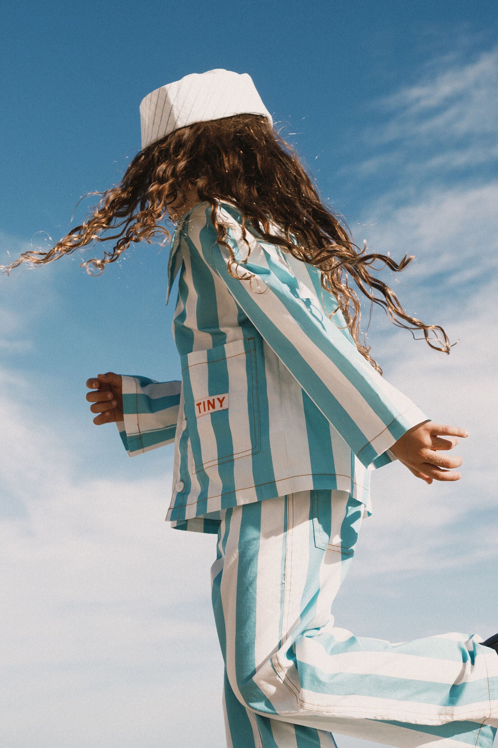 STRIPES TWILL JEANS