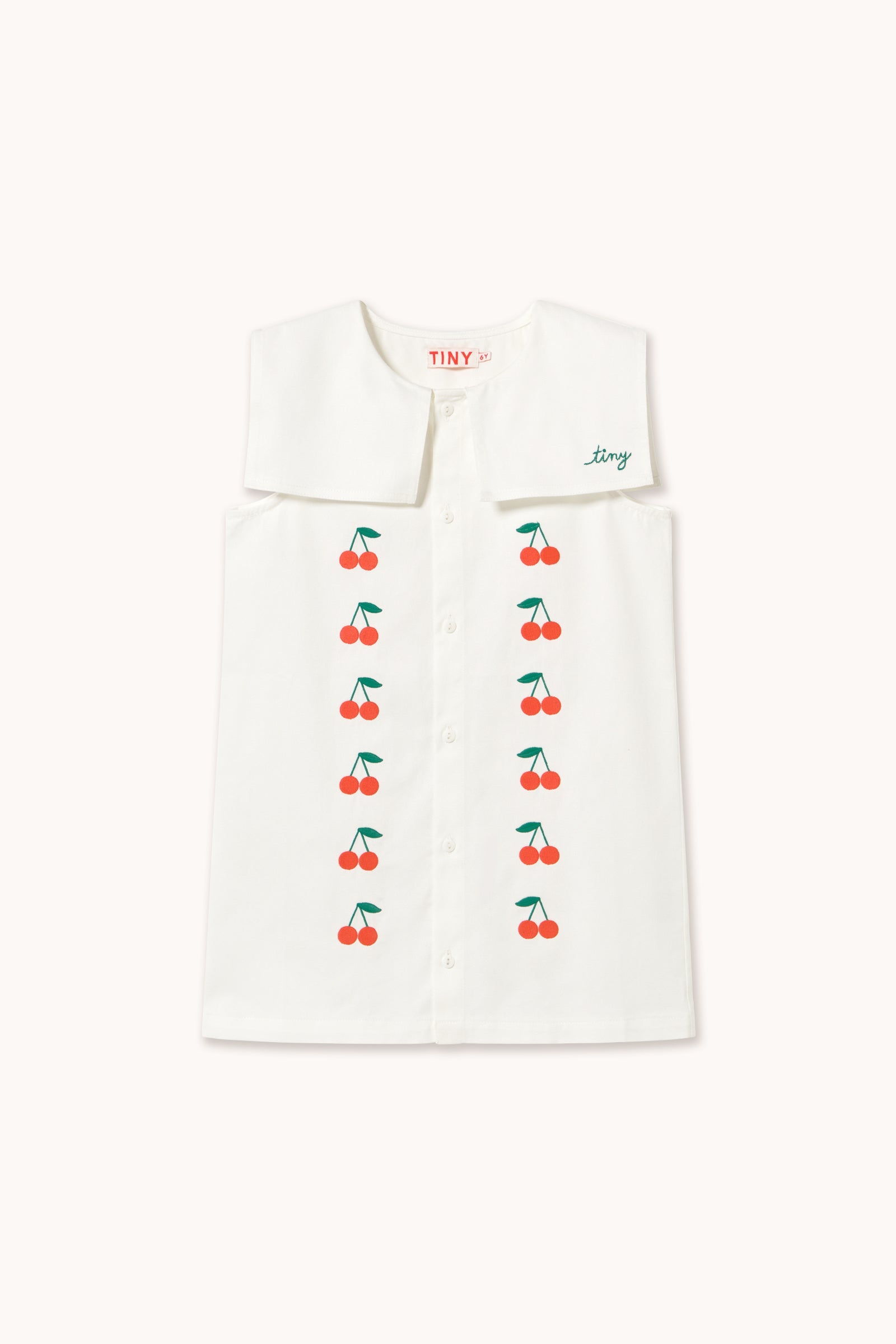 MINI CHERRIES TWILL DRESS