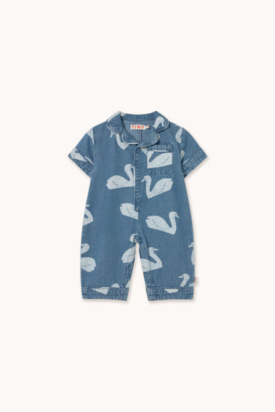 BIG SWANS BABY ONE-PIECE
