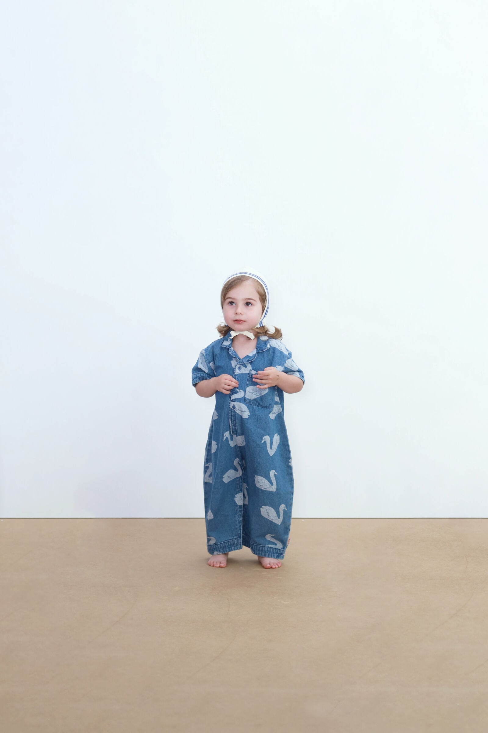 BIG SWANS BABY ONE-PIECE