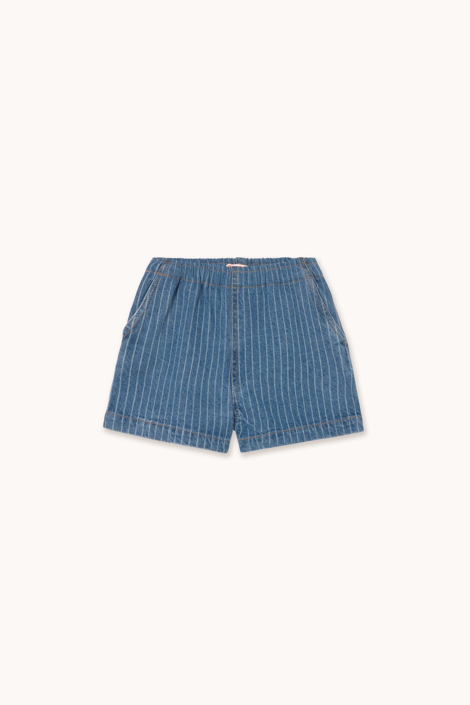 STRIPES DENIM SHORTS