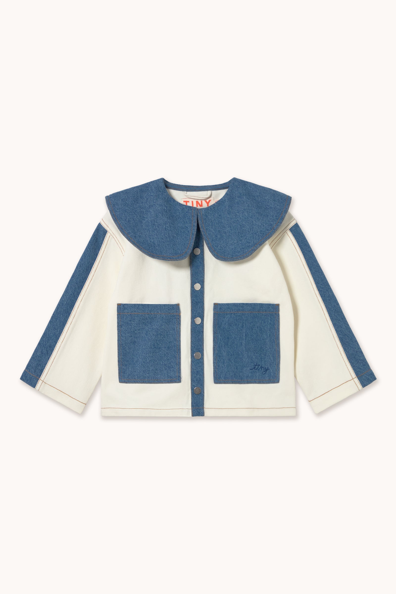 COLOR BLOCK DENIM JACKET