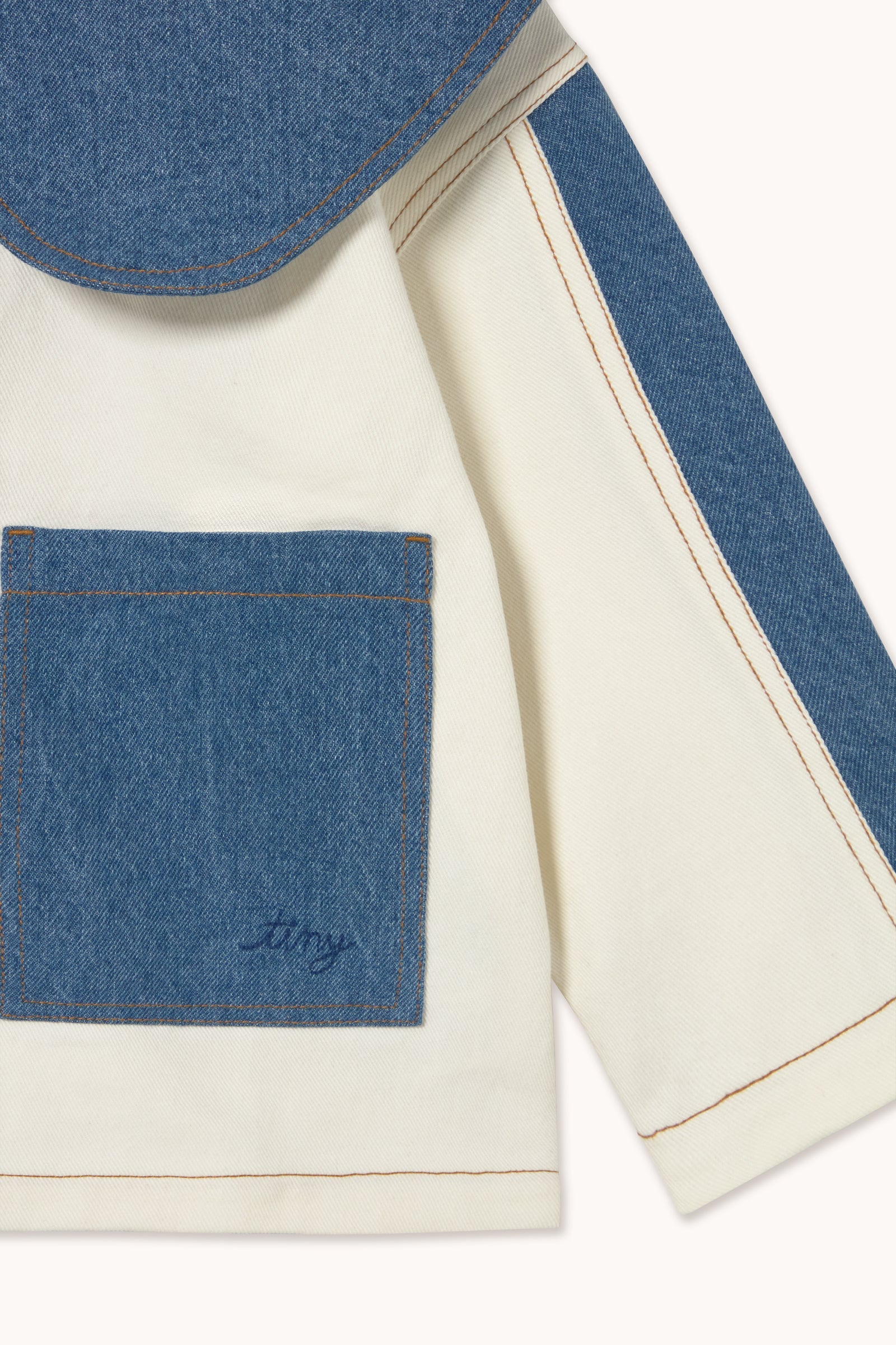 COLOR BLOCK DENIM JACKET