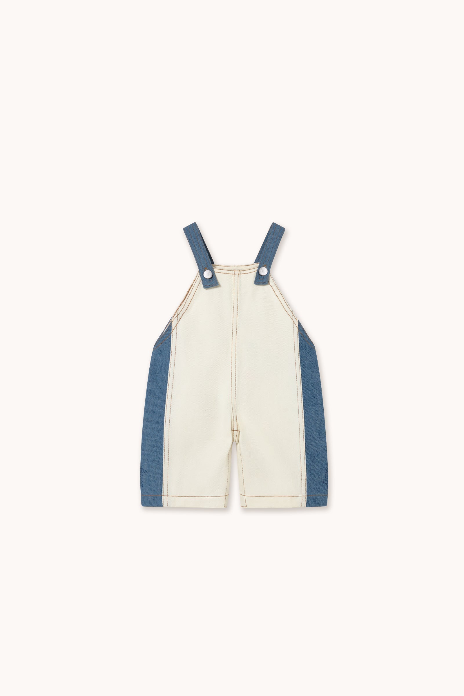COLOR BLOCK DENIM DUNGAREE BABY