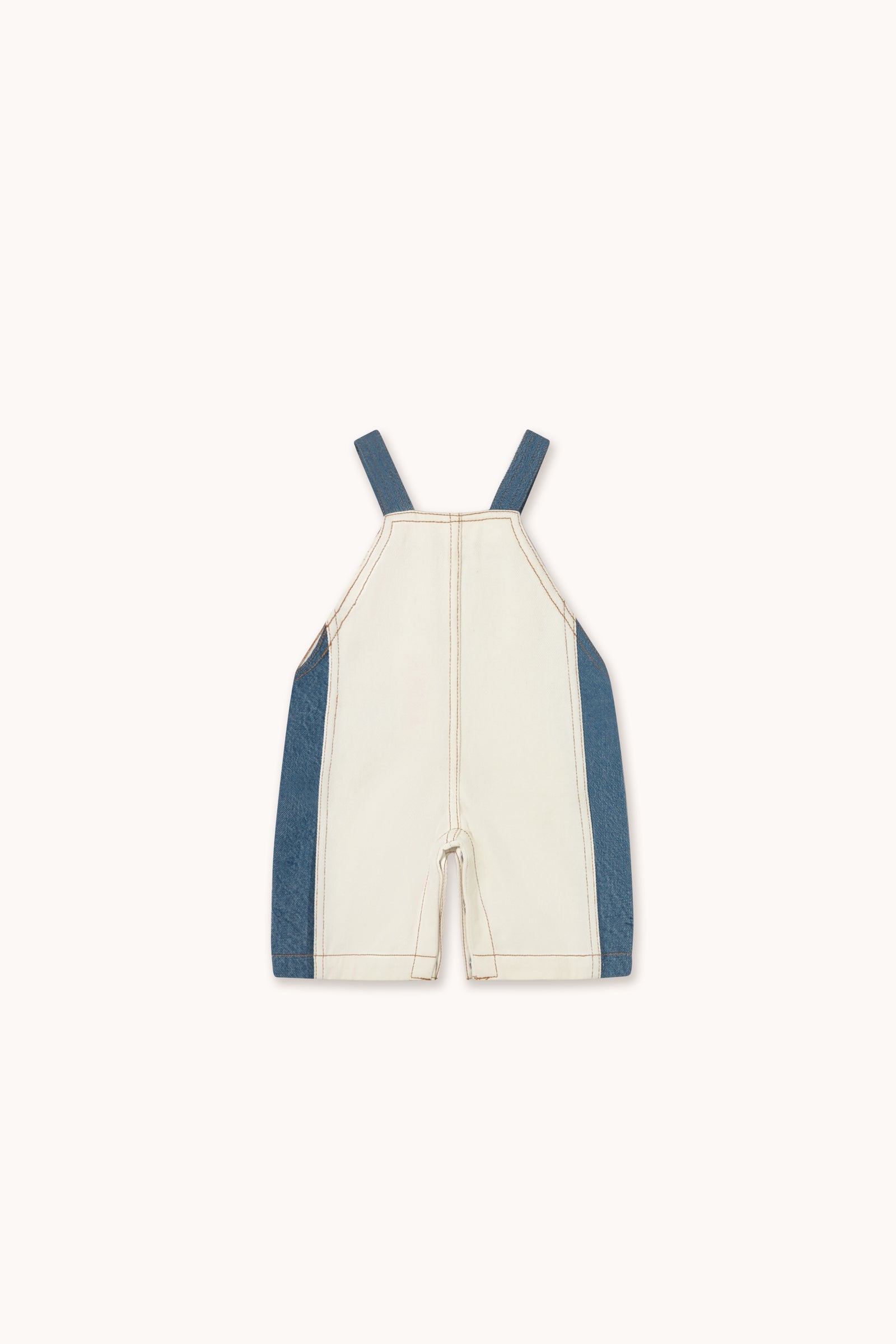 COLOR BLOCK DENIM DUNGAREE BABY