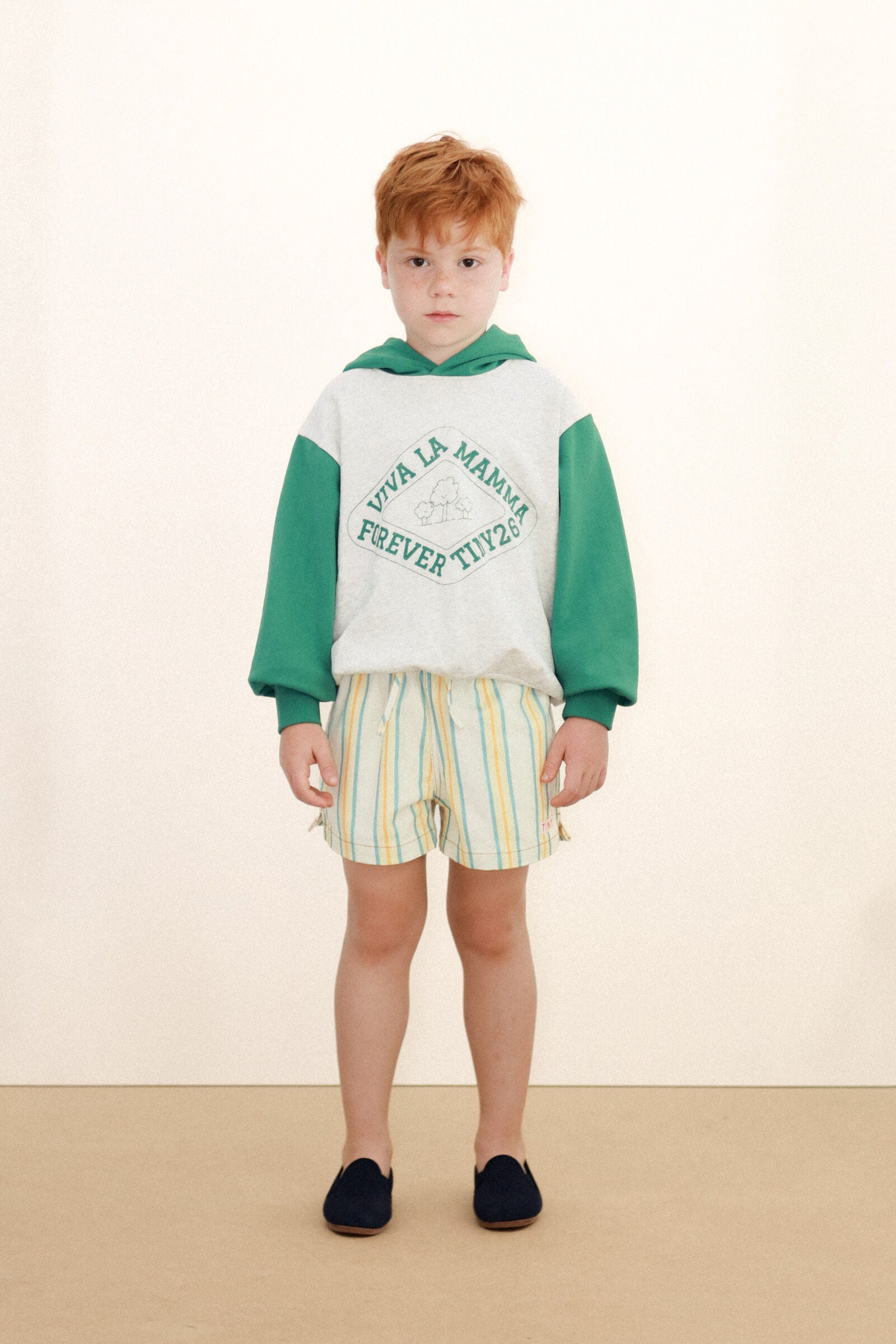 MULTICOLOR STRIPES SHORTS