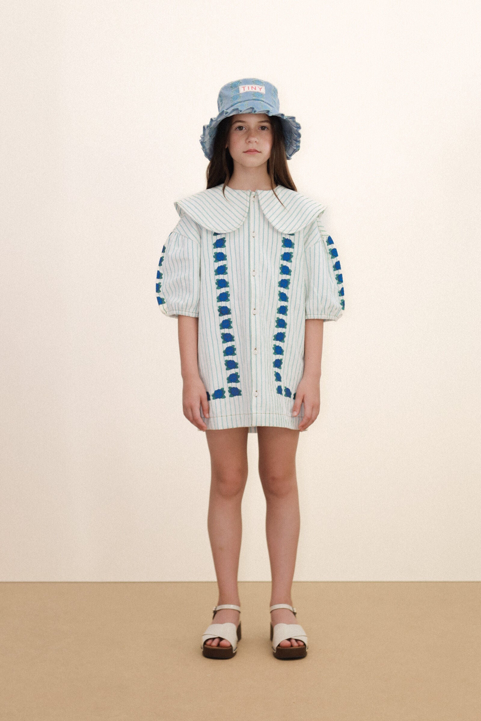 MINI BLUE FLOWERS DRESS