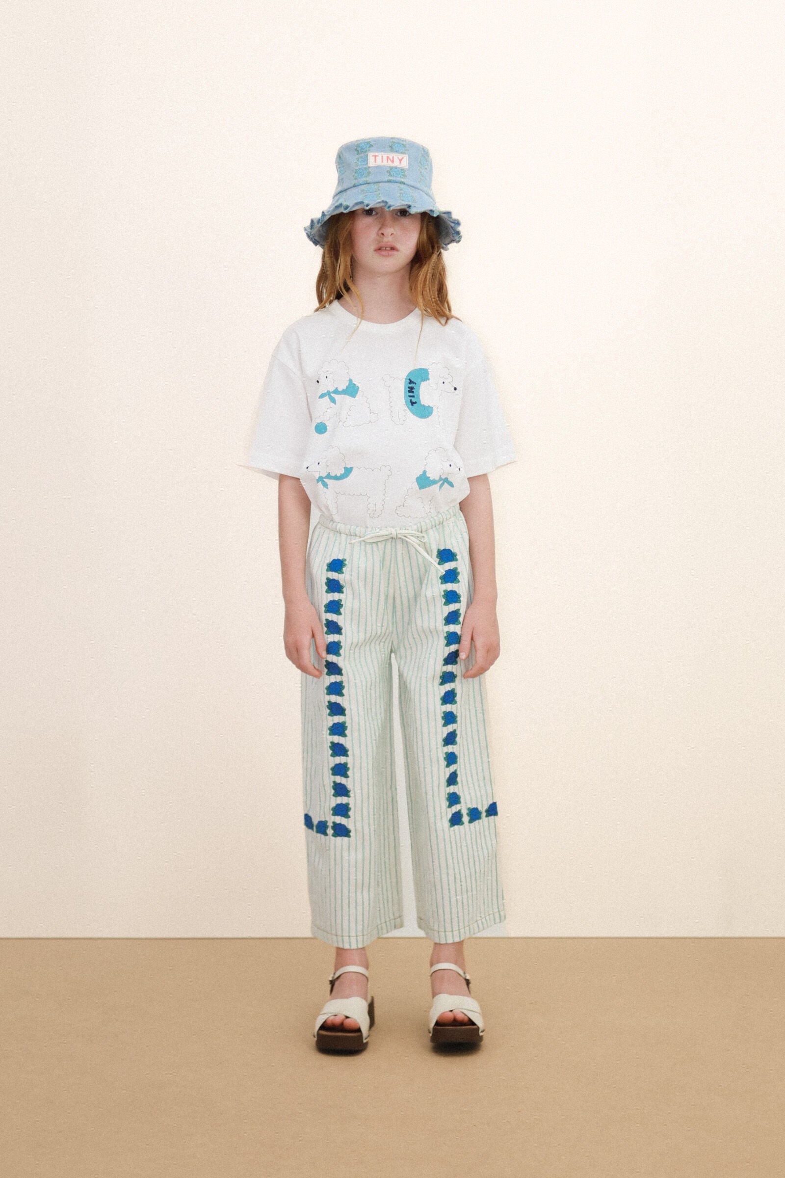 MINI BLUE FLOWERS PANT