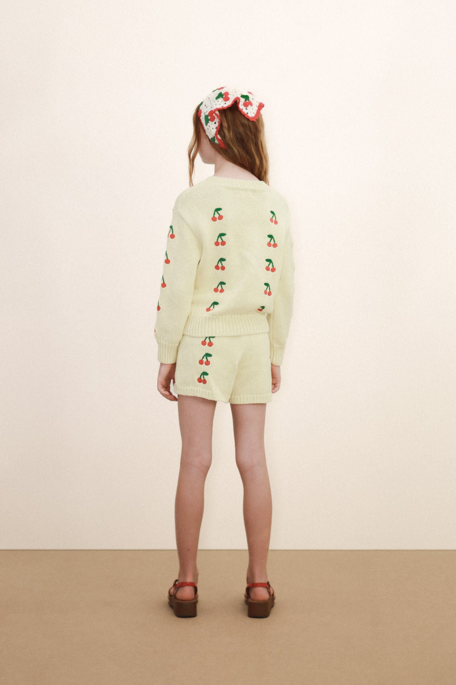 MINI CHERRIES KNITTED SHORTS