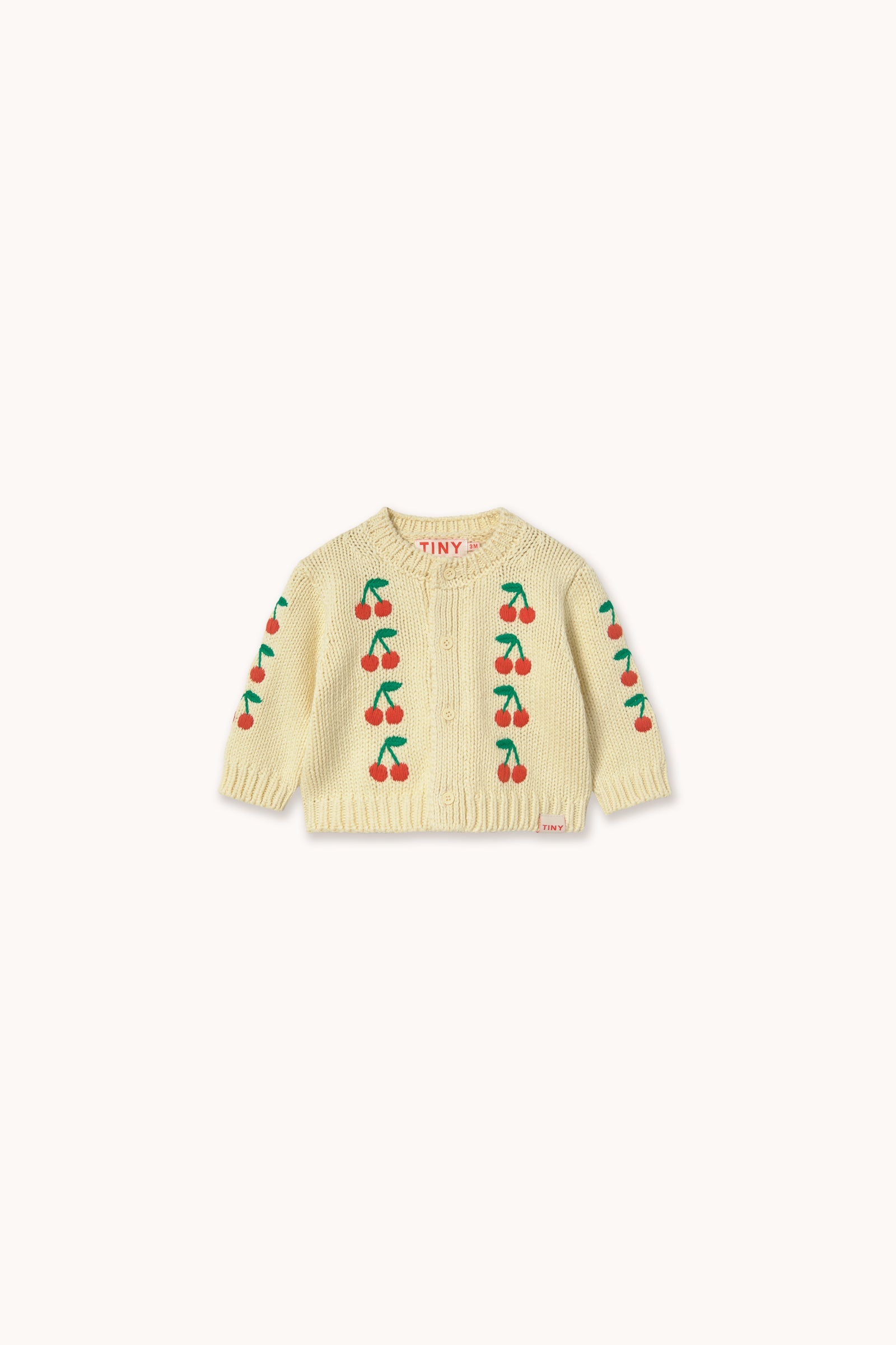 MINI CHERRIES KNITTED BABY CARDIGAN