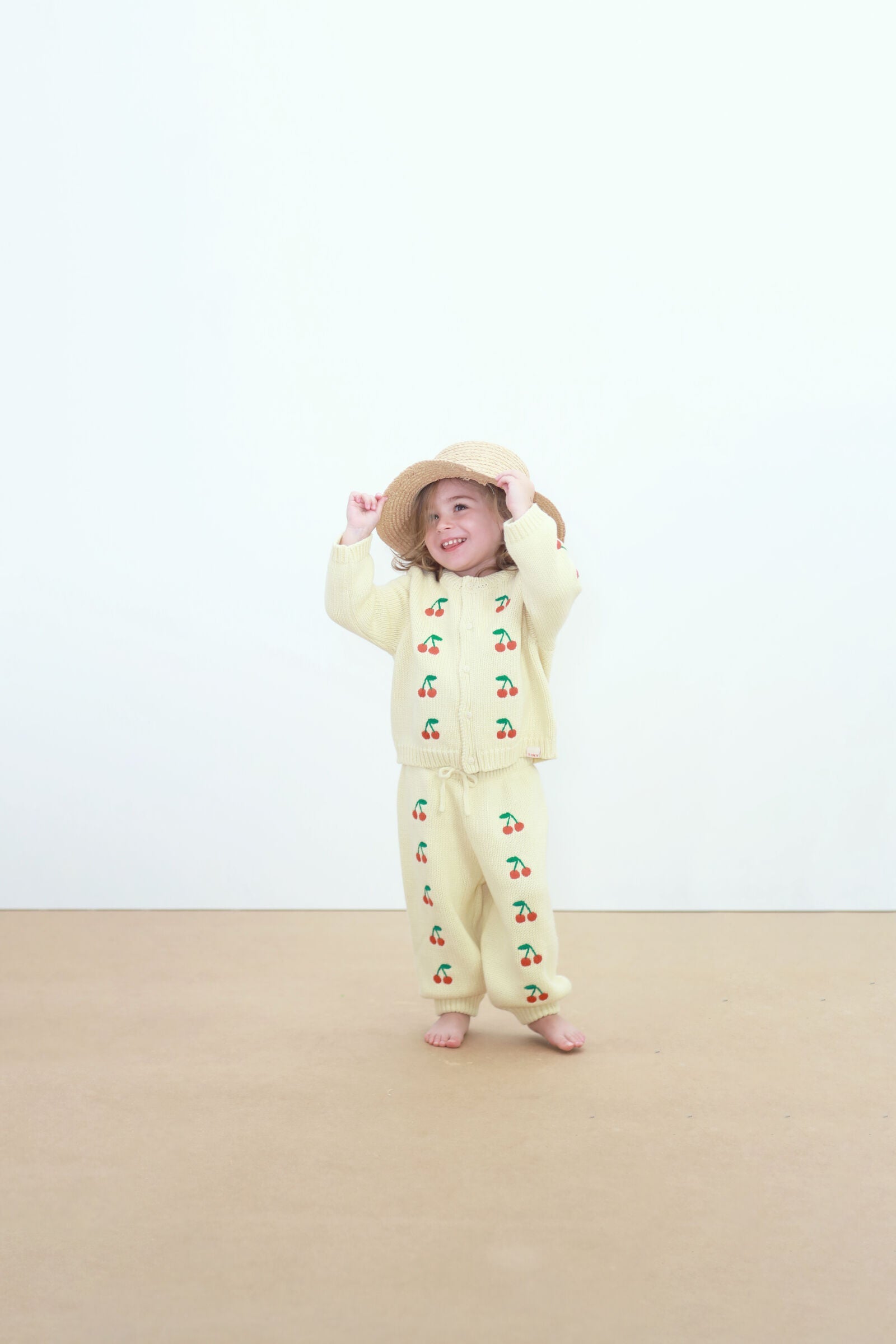 MINI CHERRIES KNITTED BABY CARDIGAN