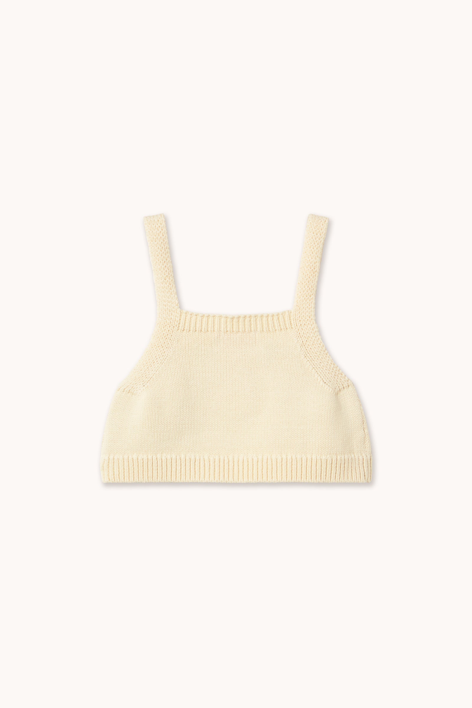 FLOWERS KNITTED CROP TOP