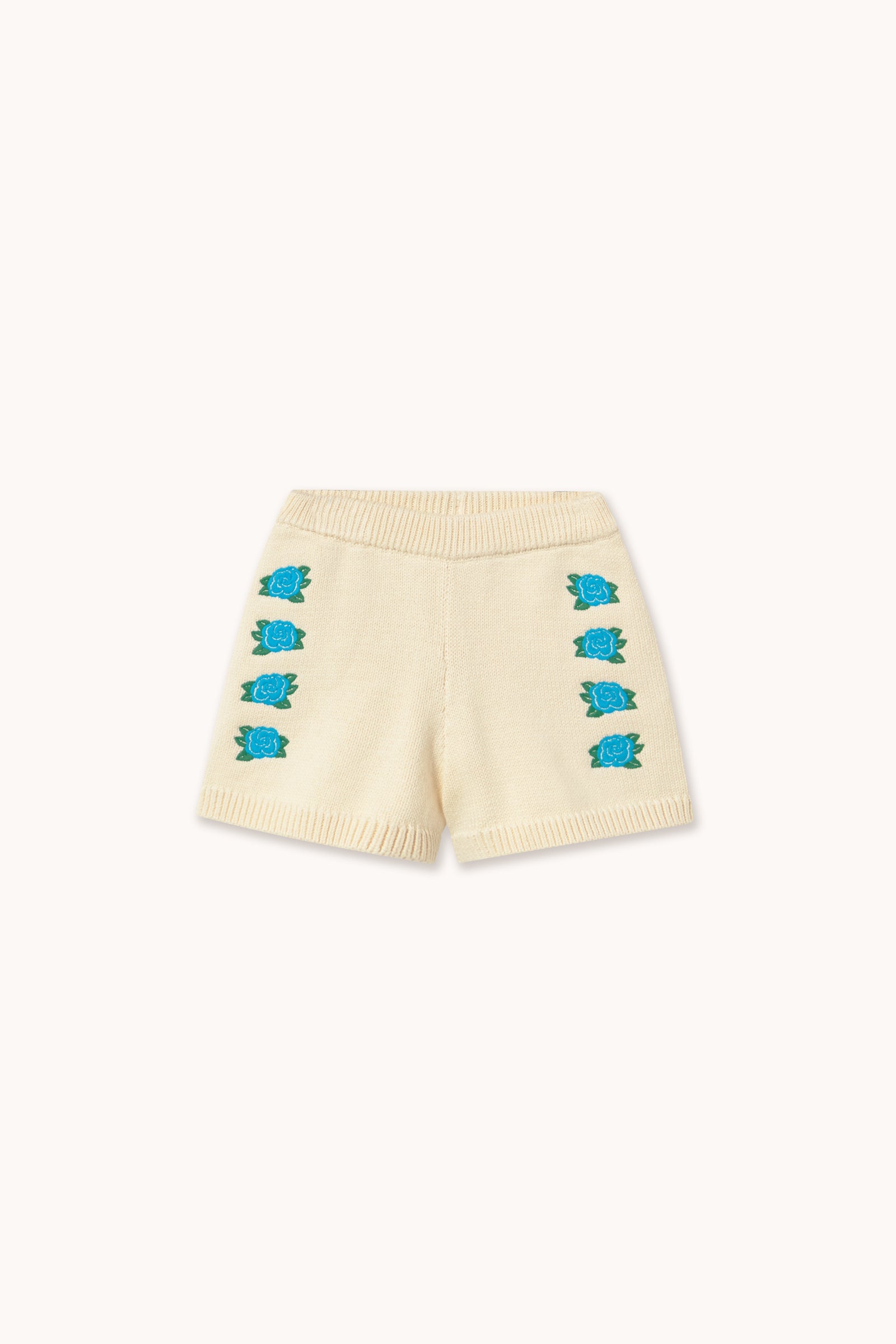 FLOWERS KNITTED SHORTS