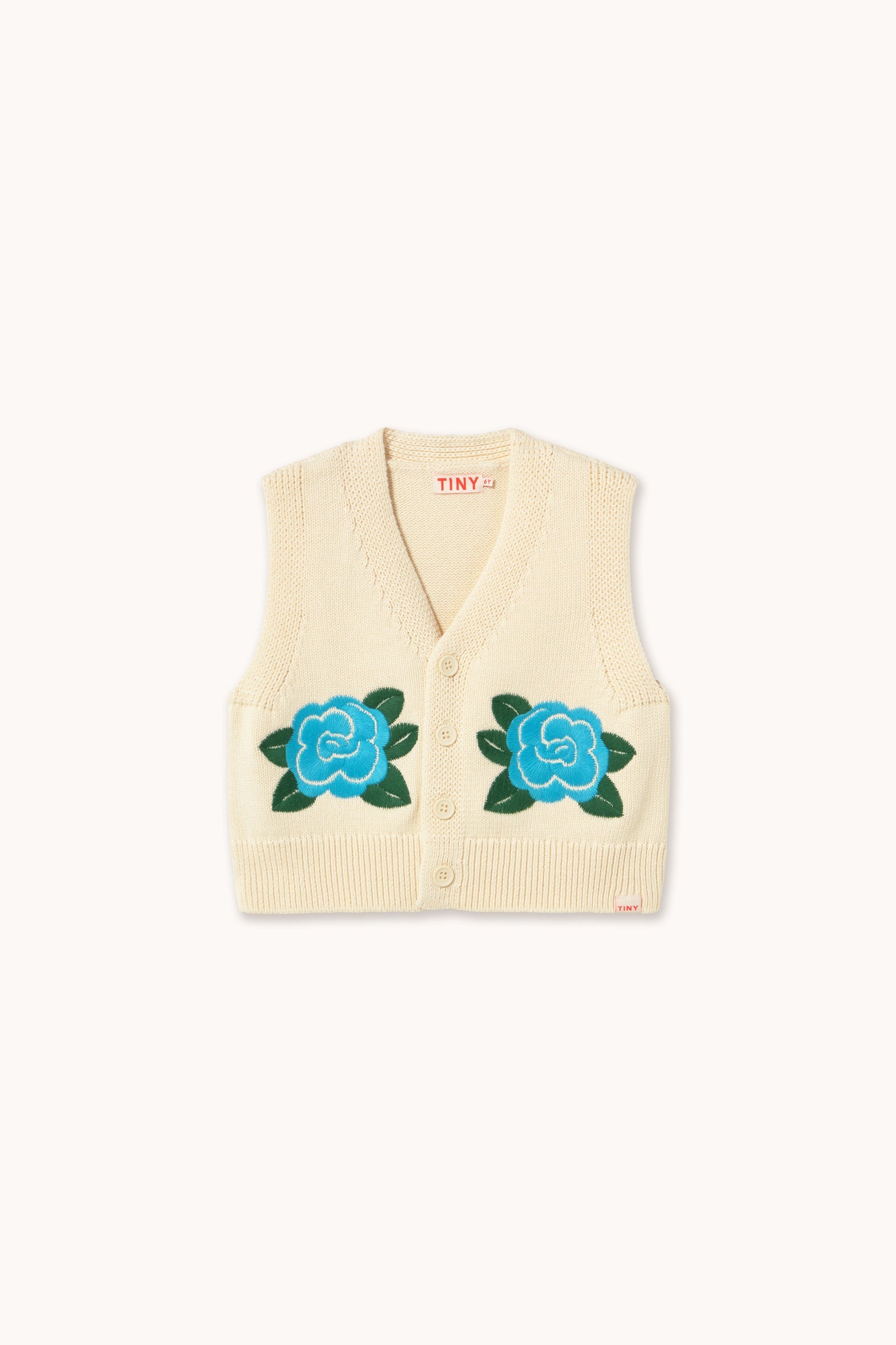 FLOWERS KNITTED VEST