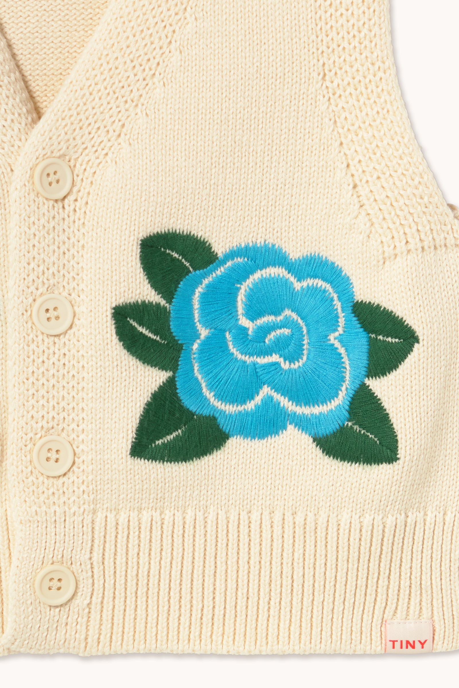 FLOWERS KNITTED VEST