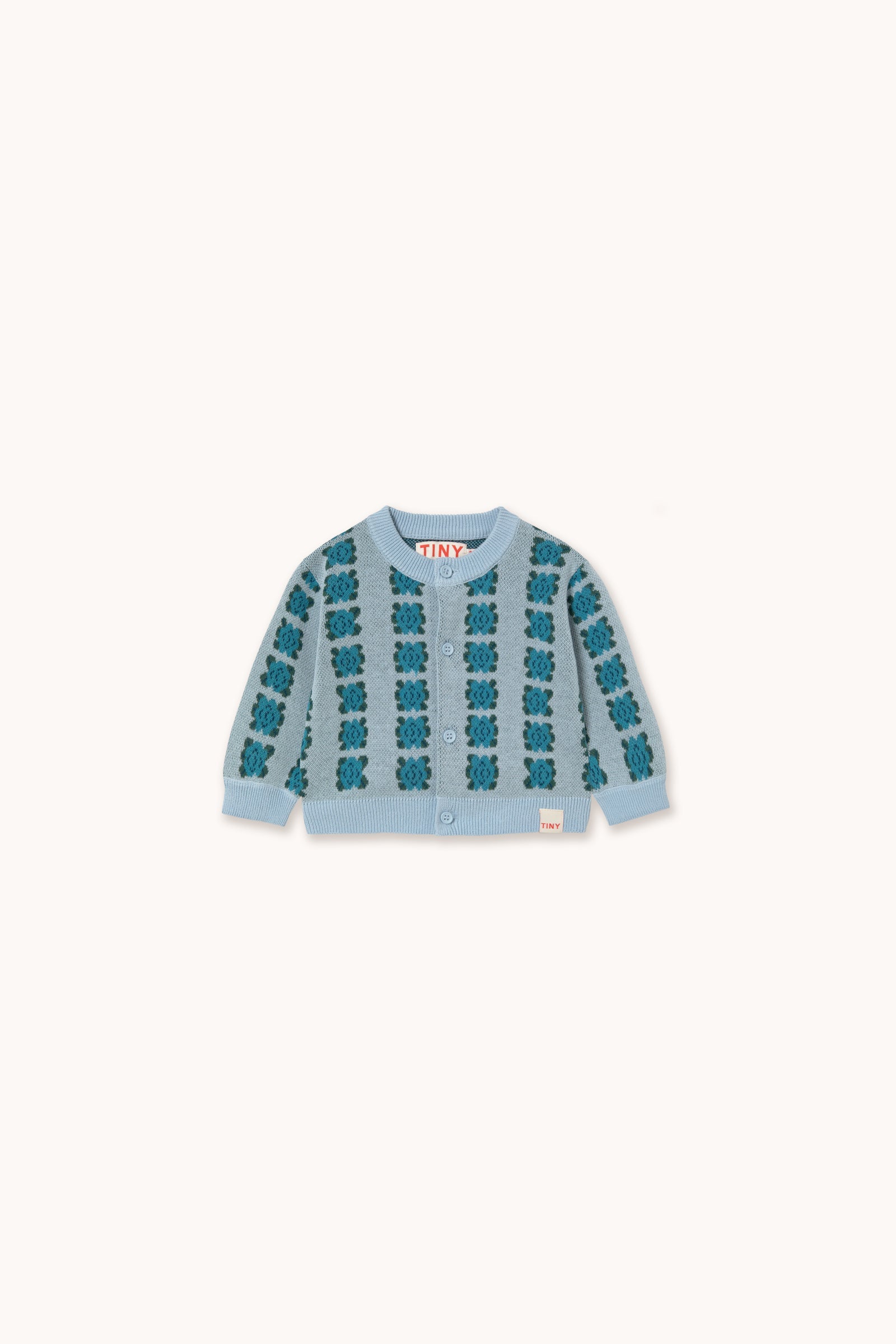 BLUE FLOWERS BABY CARDIGAN