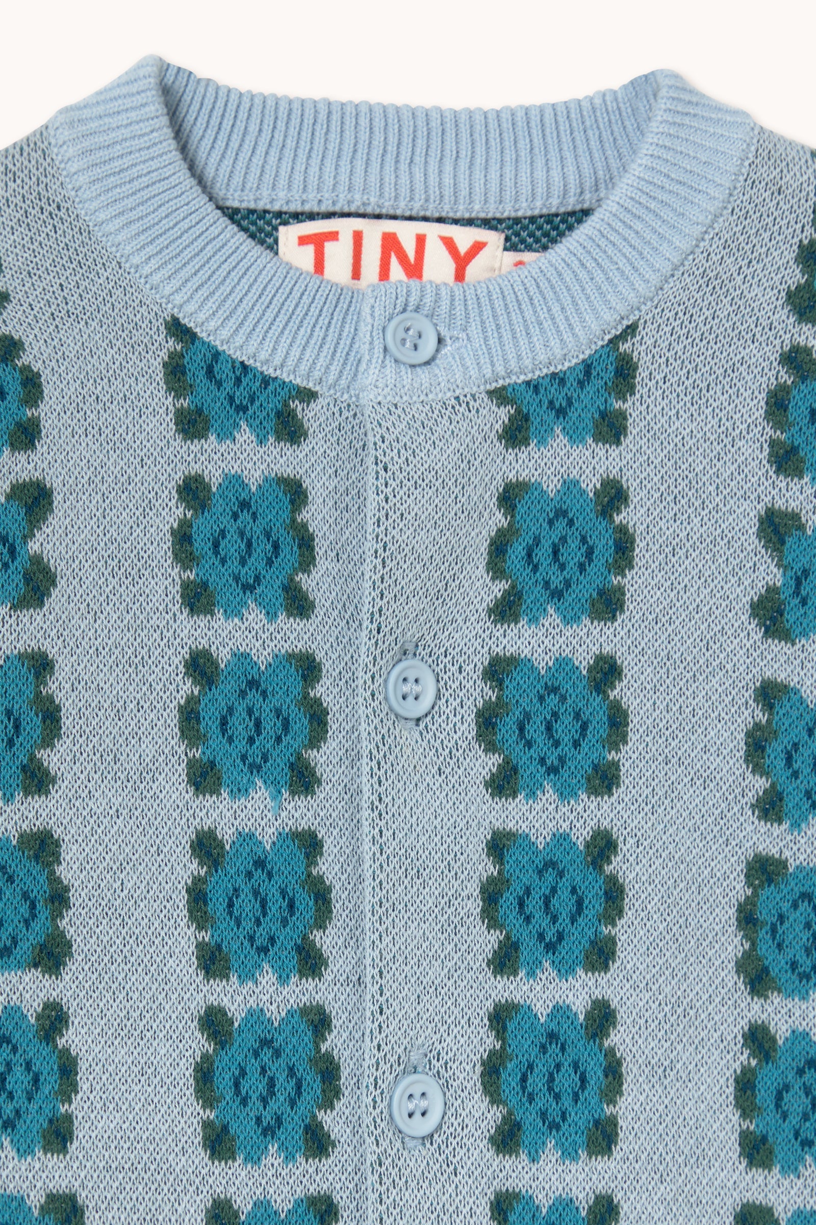 BLUE FLOWERS BABY CARDIGAN