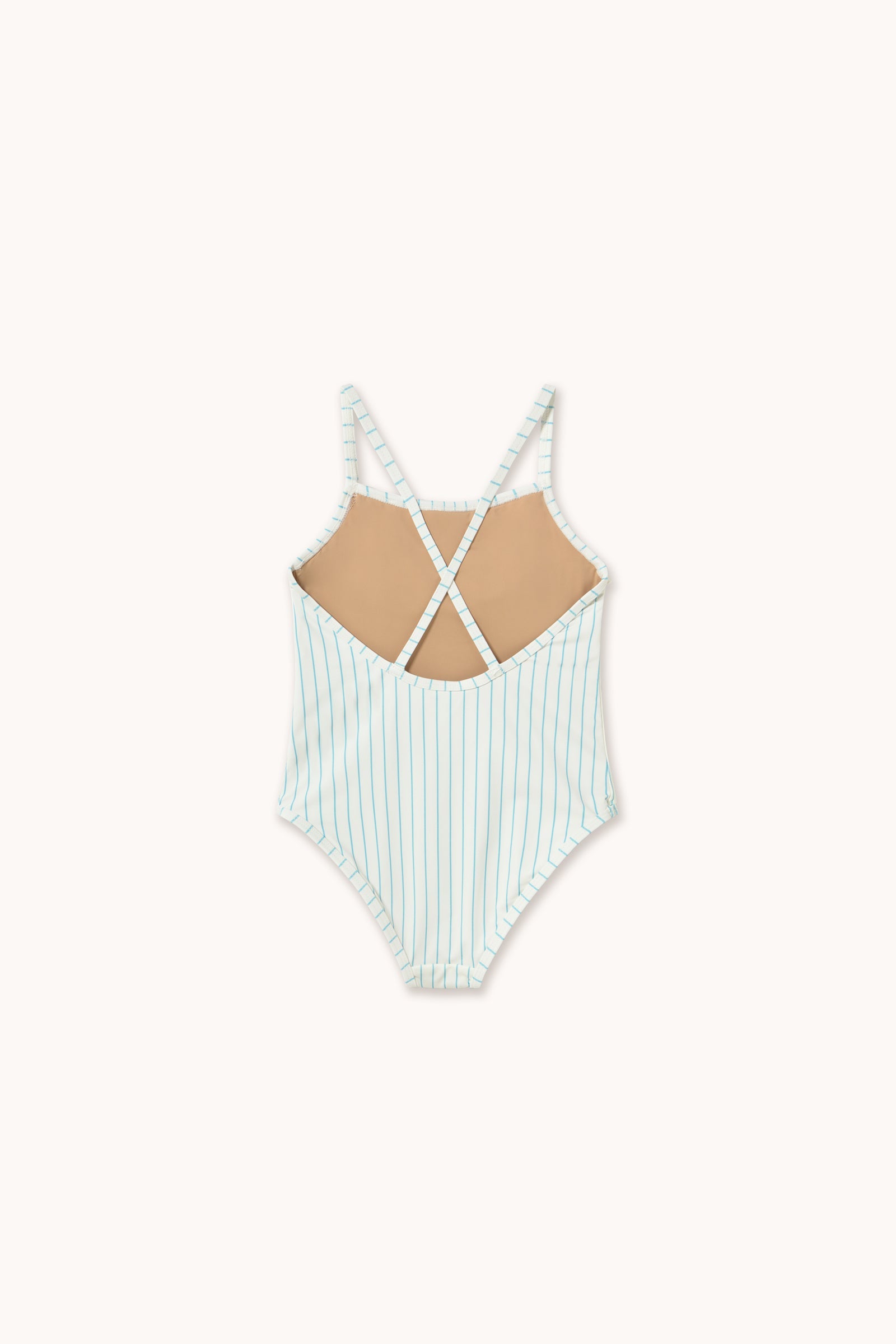 CYAN FINE STRIPES SWIMSUIT