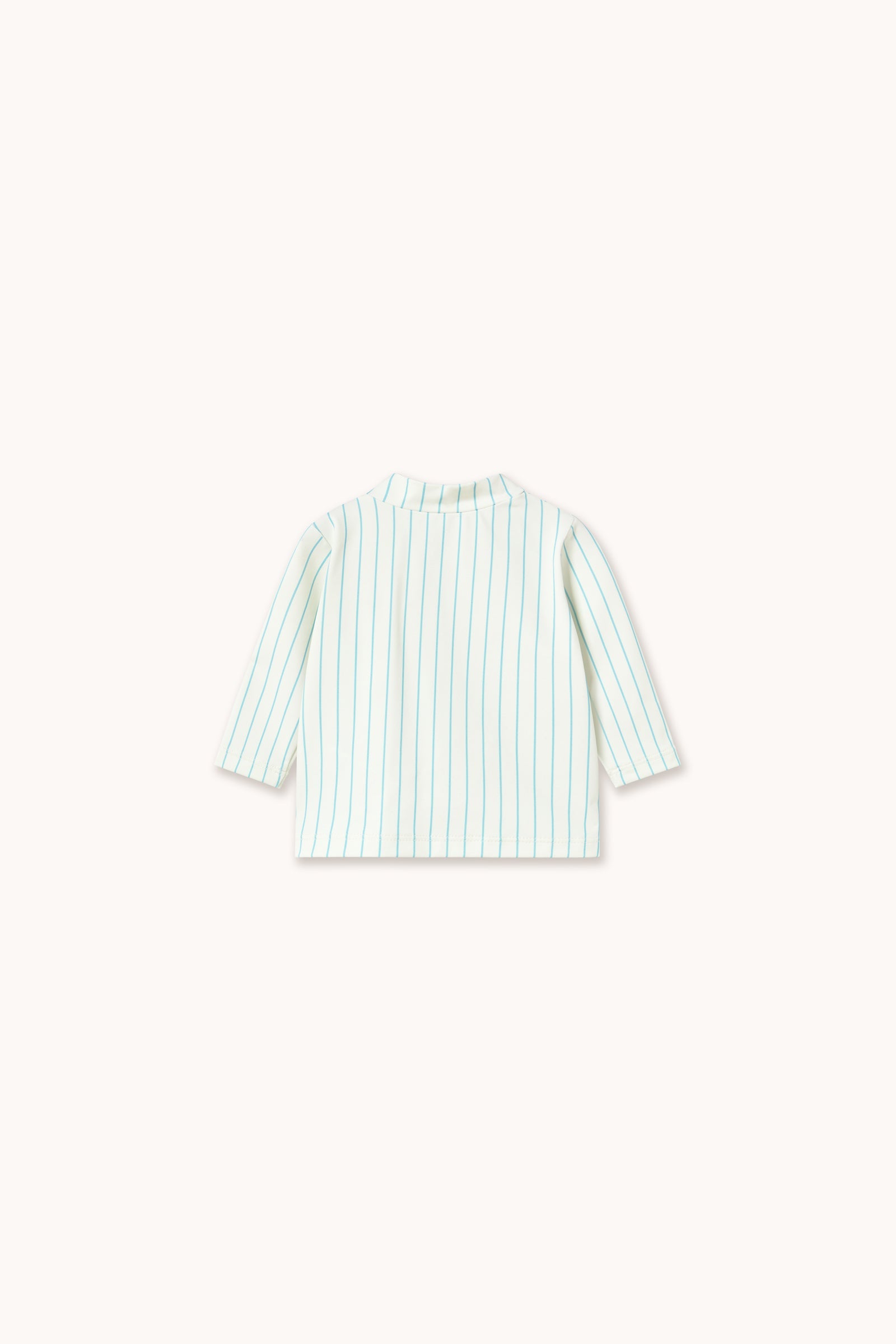 CYAN FINE STRIPES BABY SWIM TEE