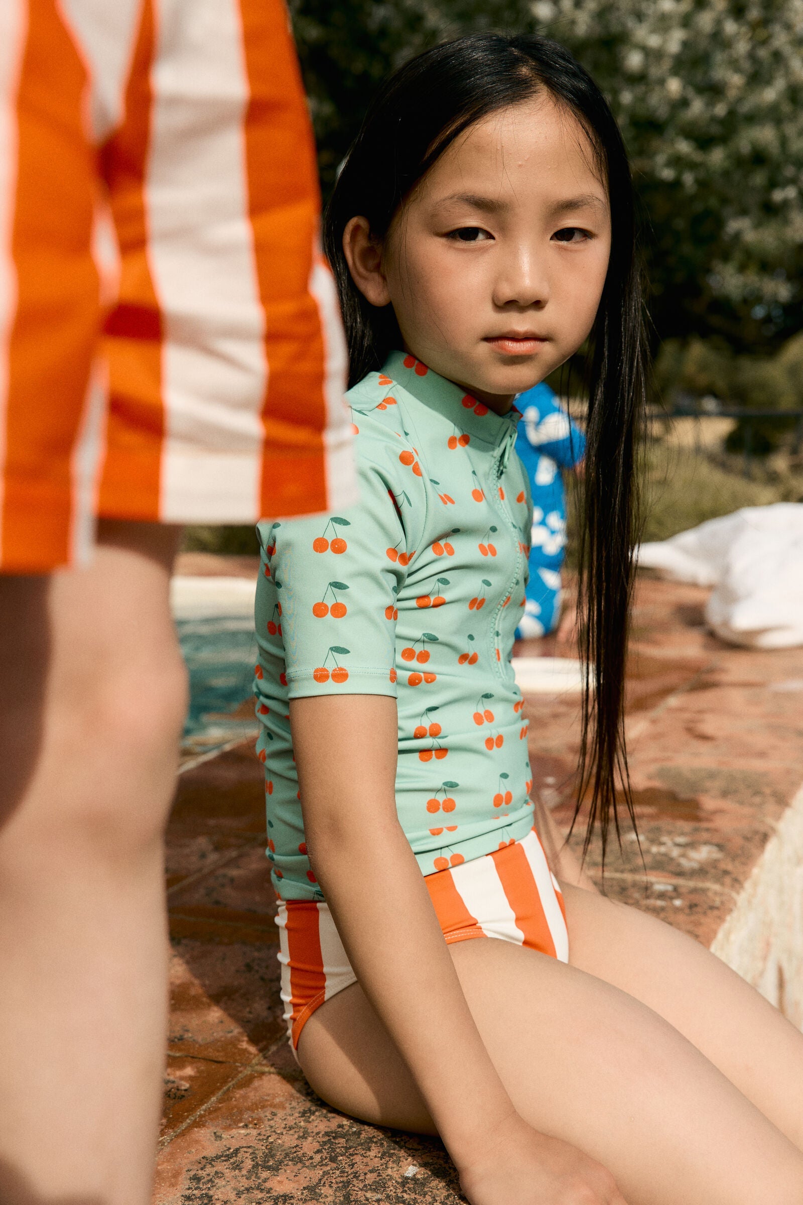 CHERRIES SWIM TEE