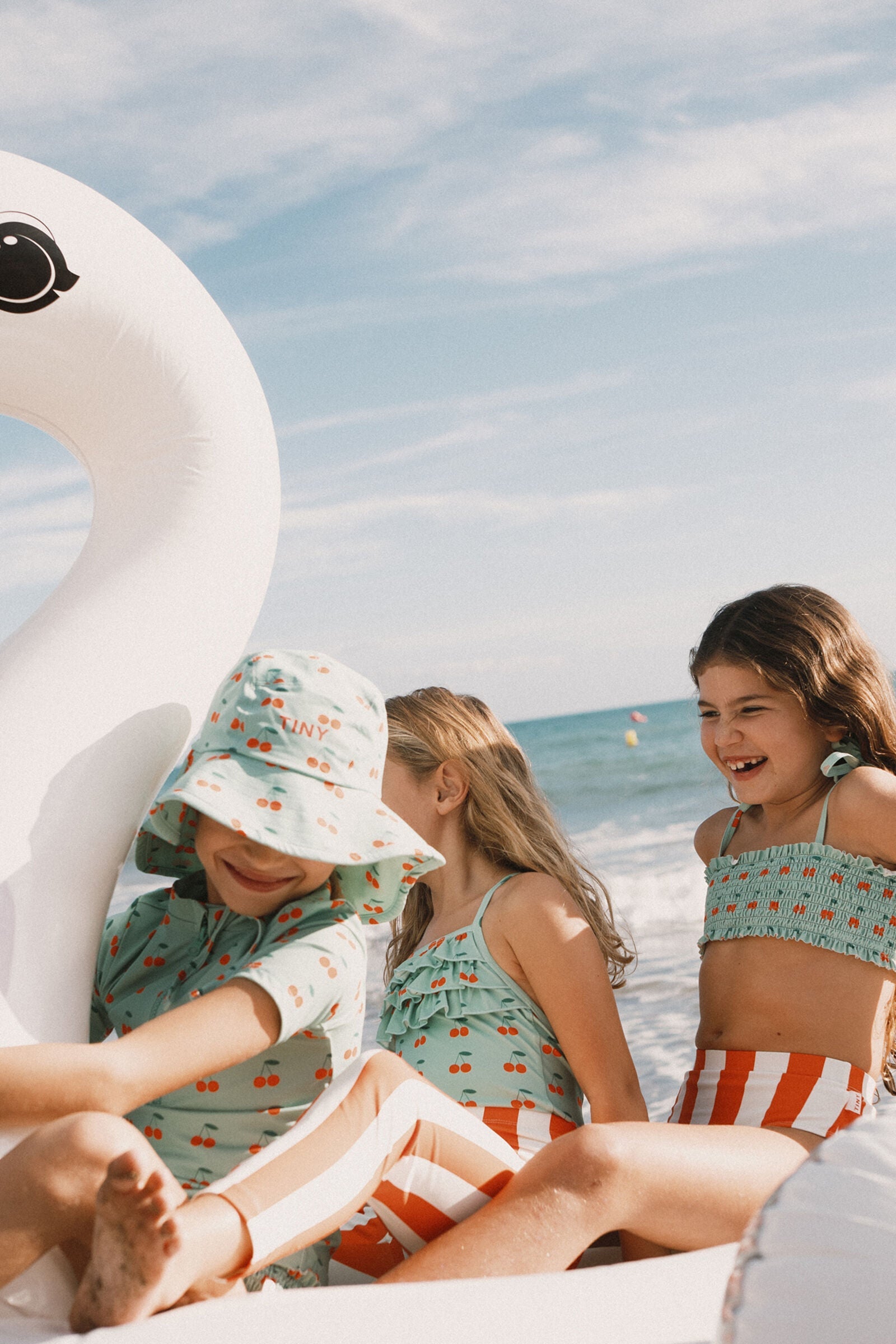 CHERRIES SMOCK SWIM SET