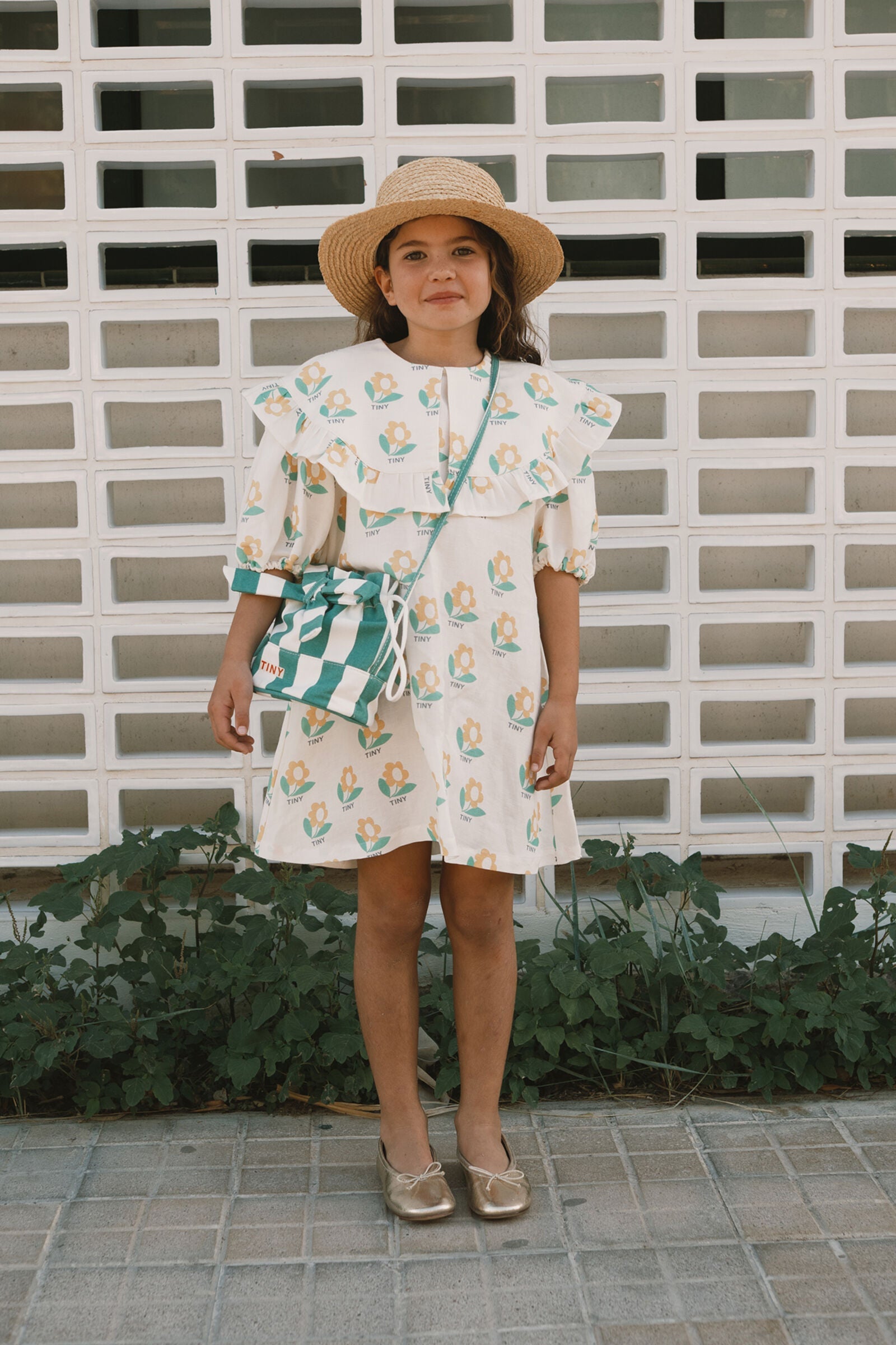 EMERALD STRIPES BUCKET BAG