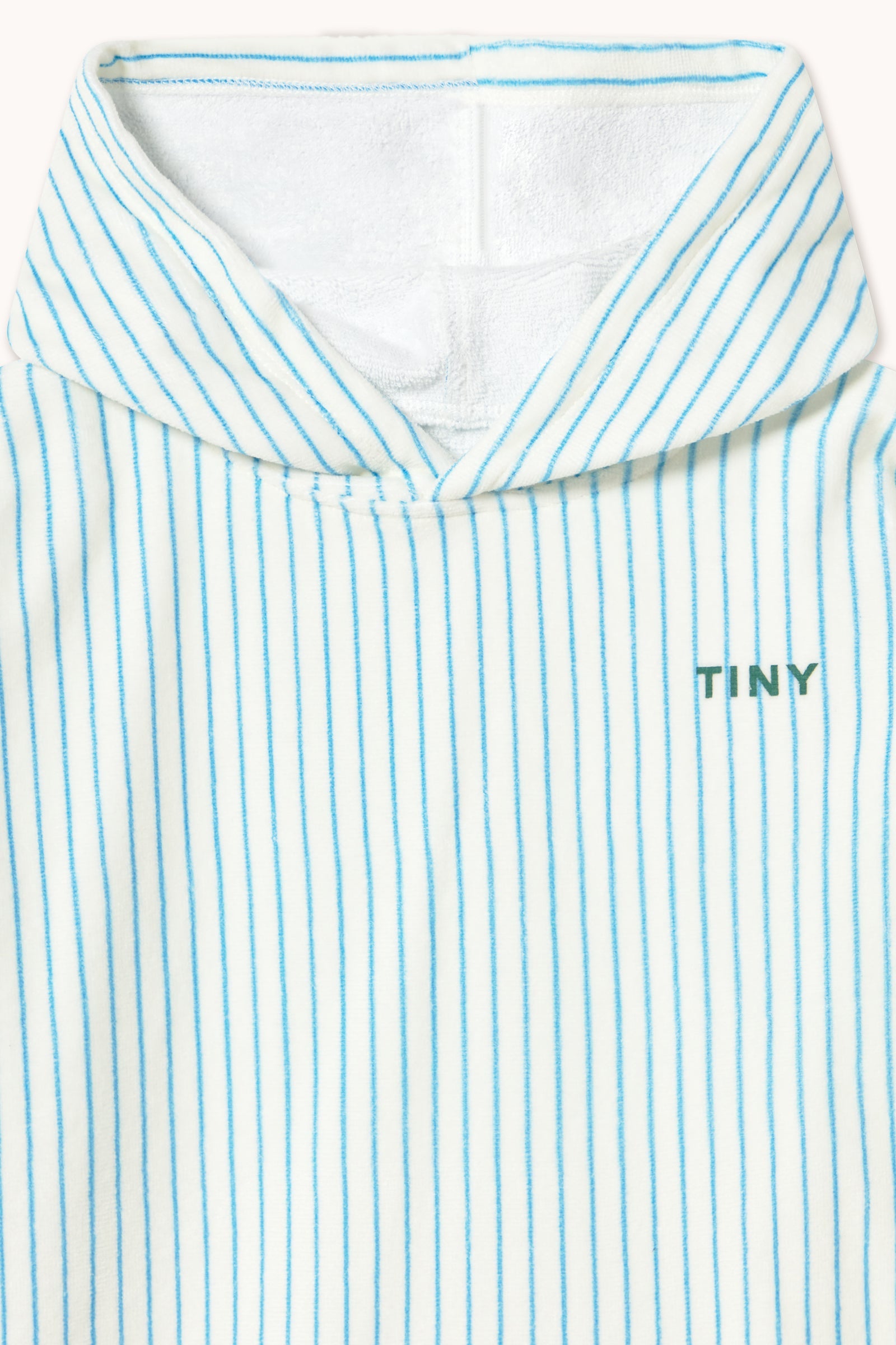 CYAN FINE STRIPES PONCHO TOWEL